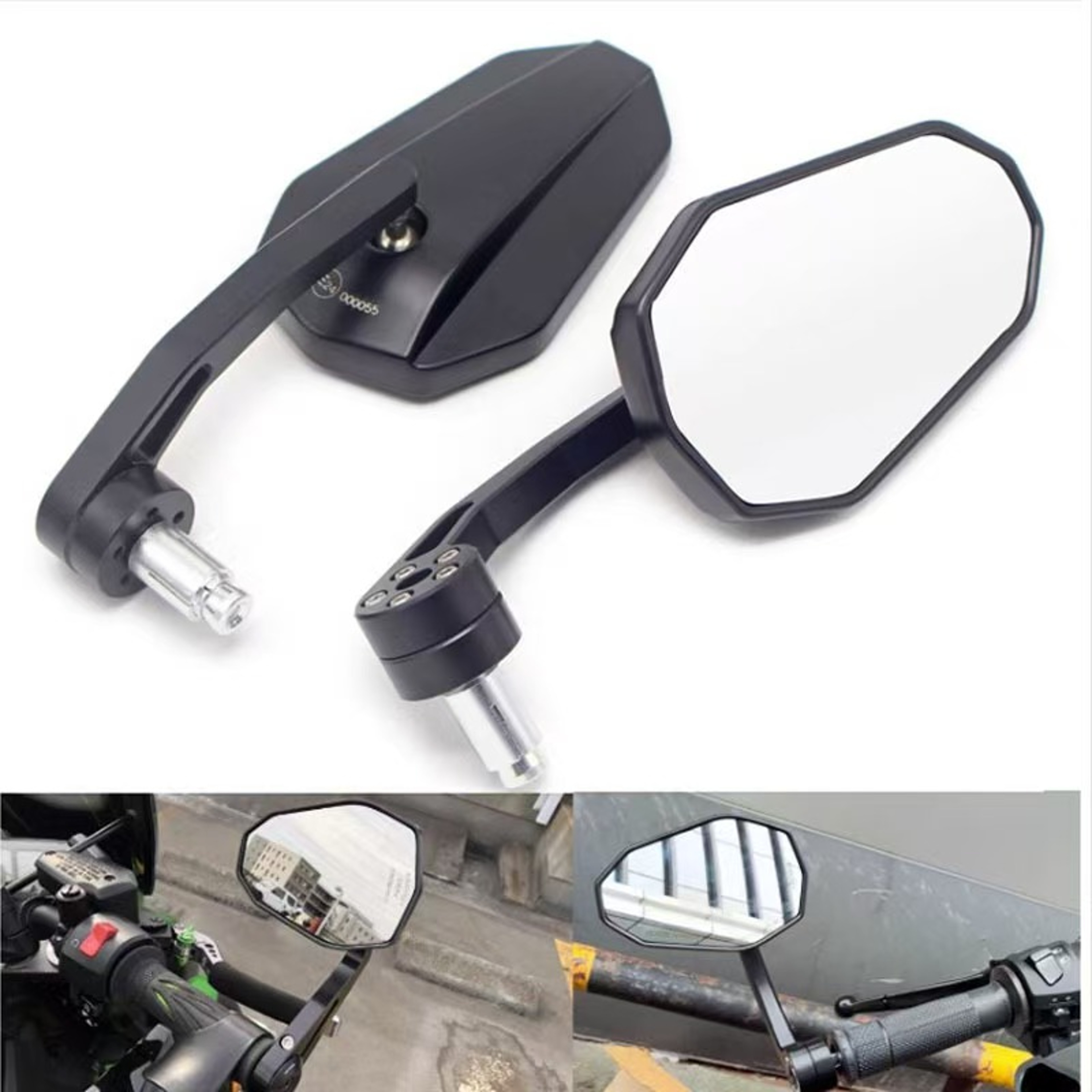 Universal Motorcycle Bar End Rearview Mirror for KTM Duke Series and Sport Bikes – view 2
