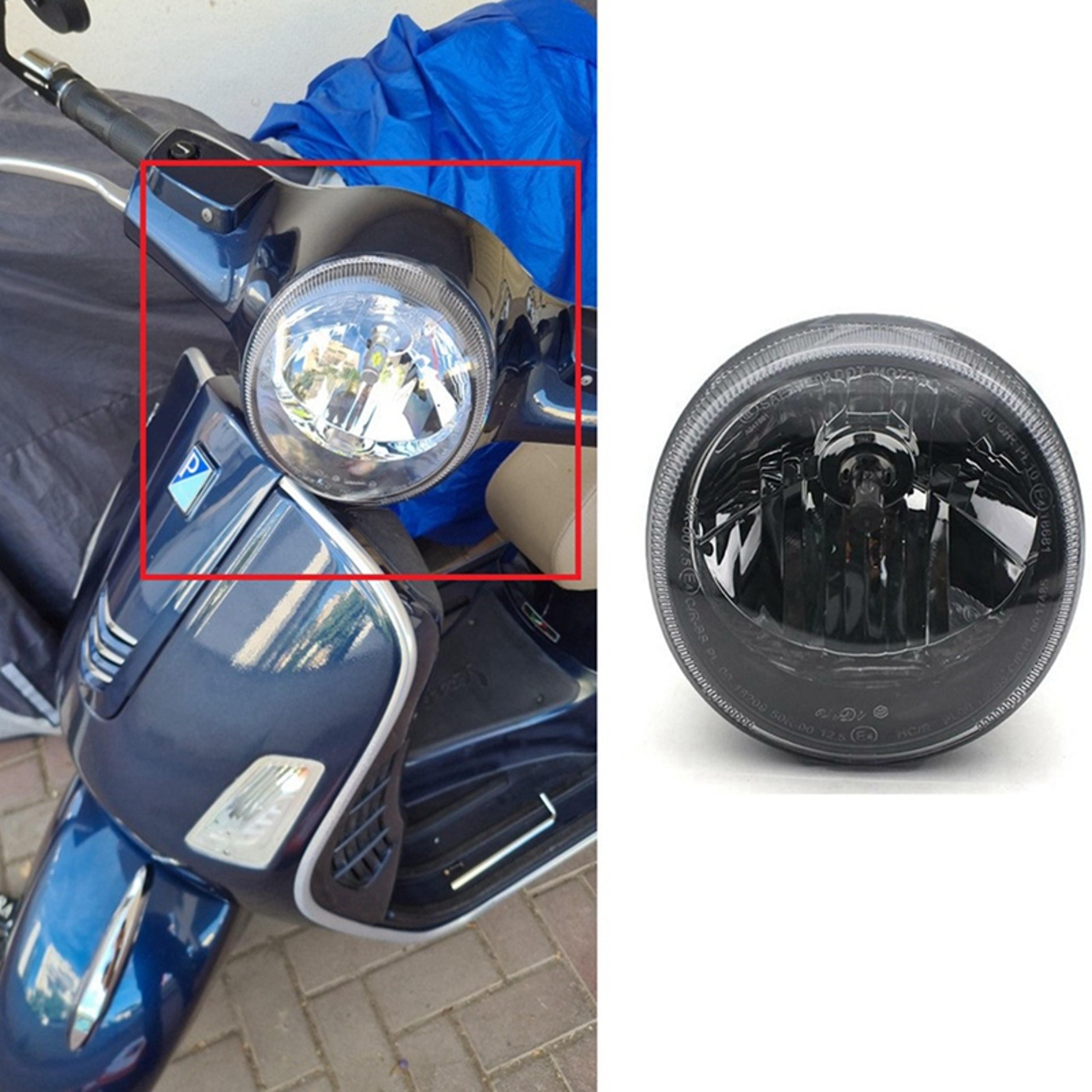Vespa Piaggio GT GTS Motorcycle Headlight Front Lamp Replacement 5