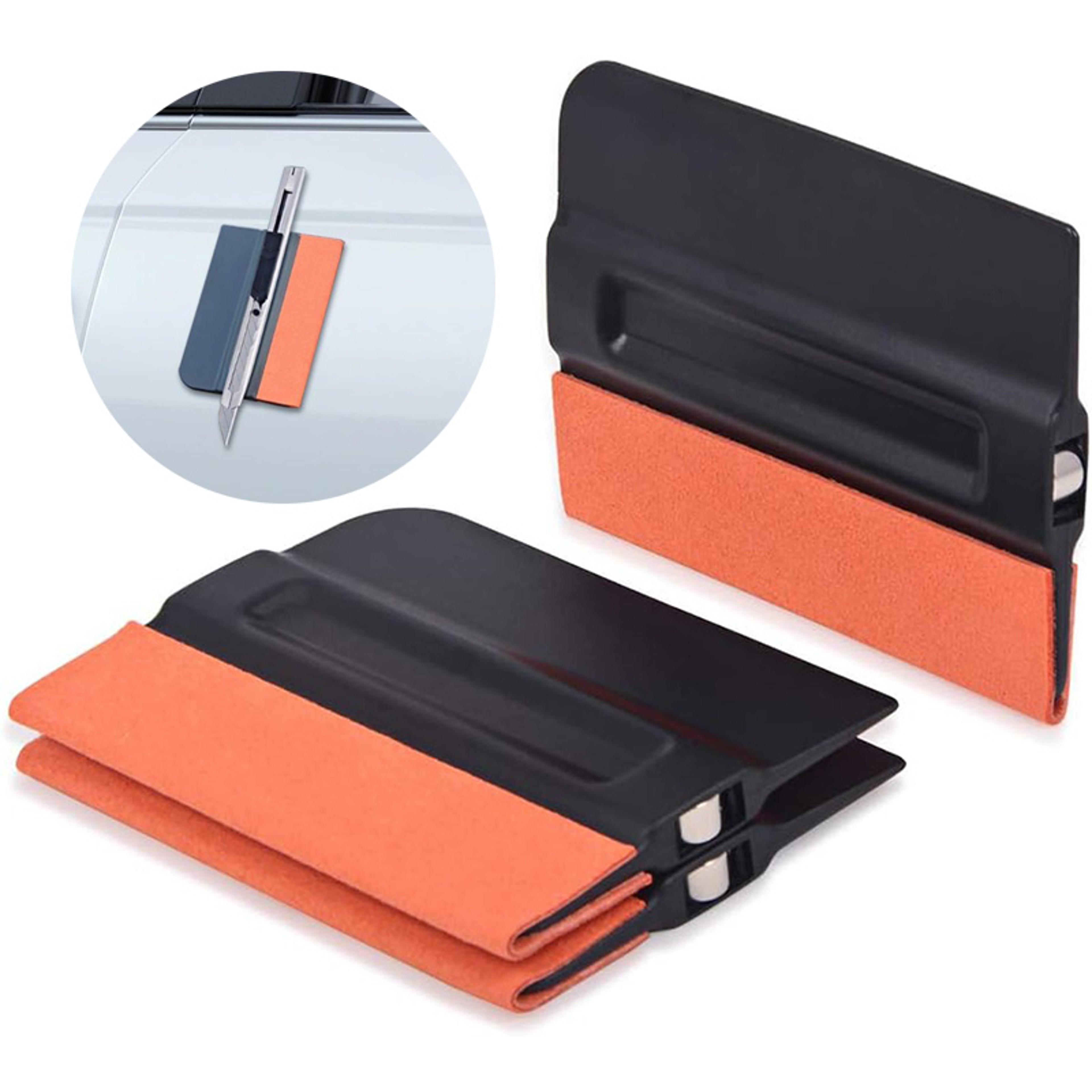 Felt Edge Squeegee Tool with Magnet for Car Window Tint and Vinyl Wrap Installation – view 1