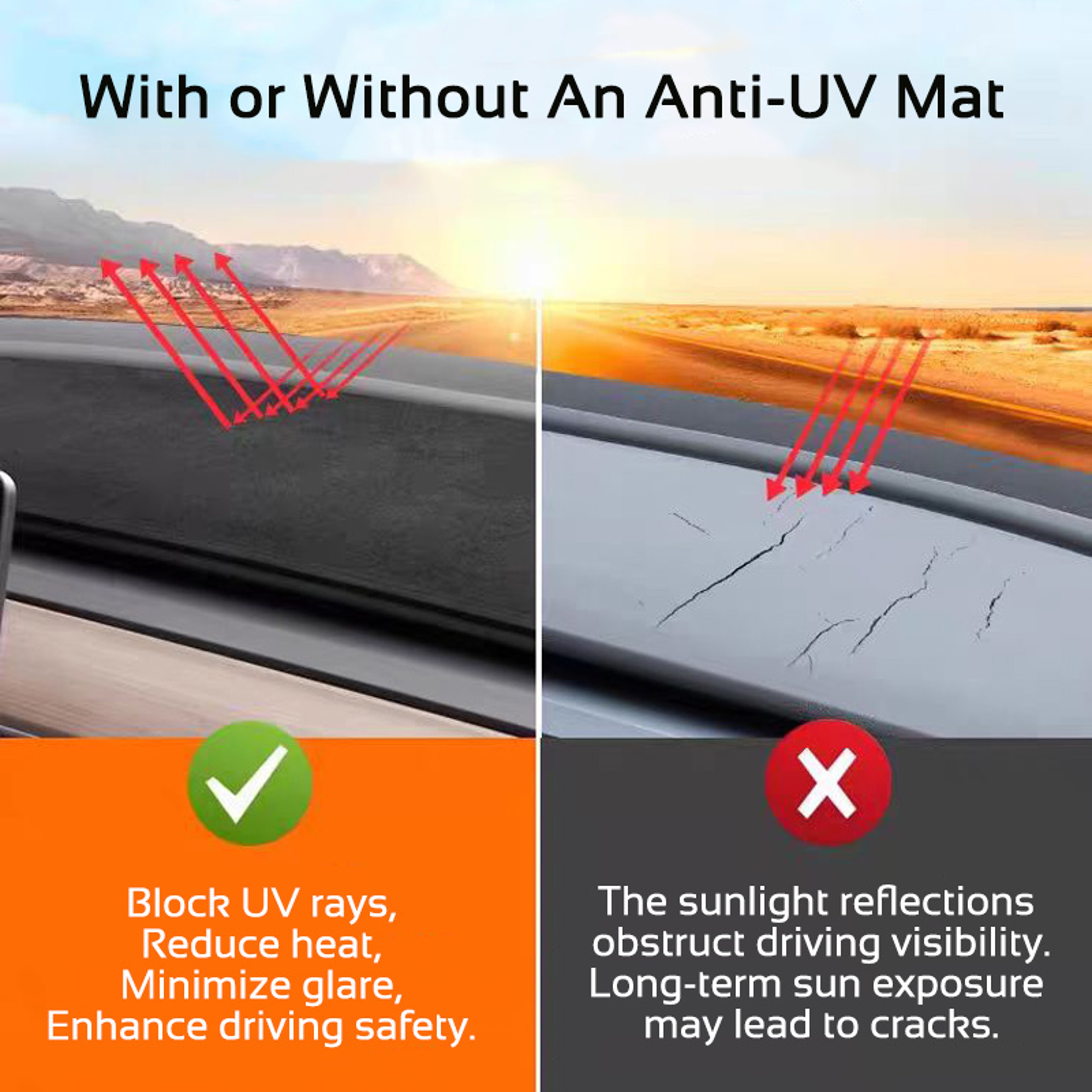 Anti UV Dashboard Mat And Sunshade Protector 1