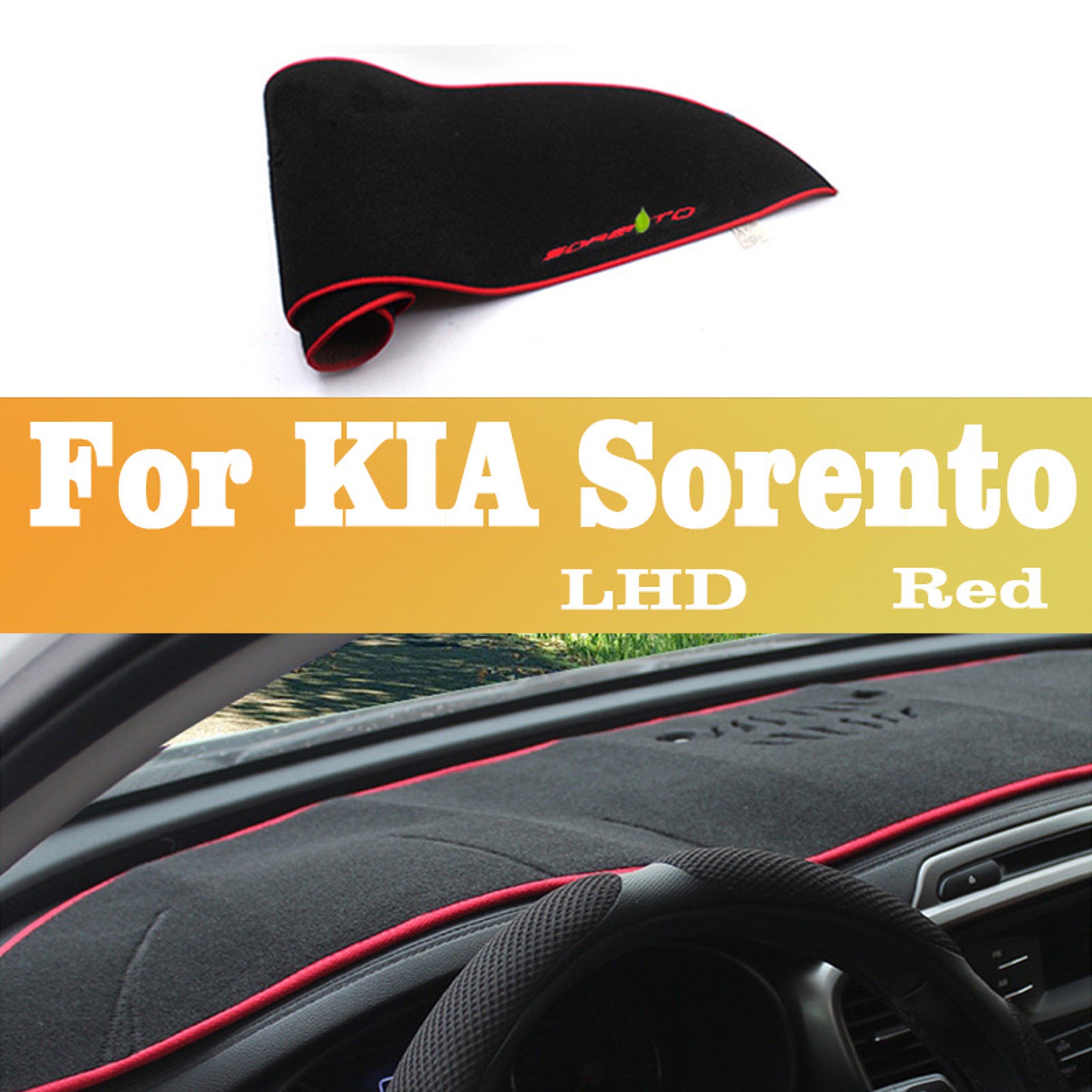 Kia Sorento Dashboard Cover Anti UV Custom Fit Dash Mat 7