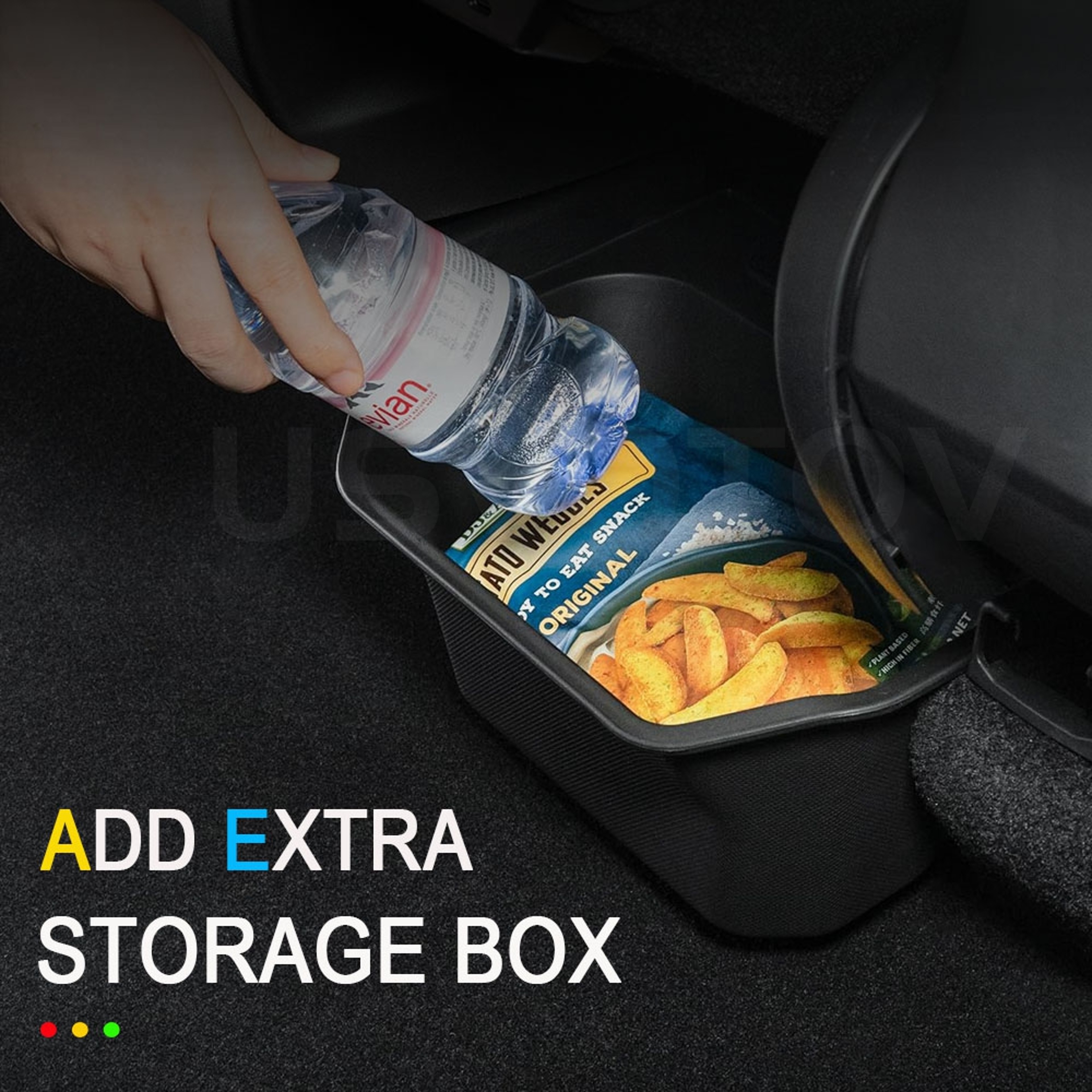 Rear Console Organizer And Backseat Trash Bin 3