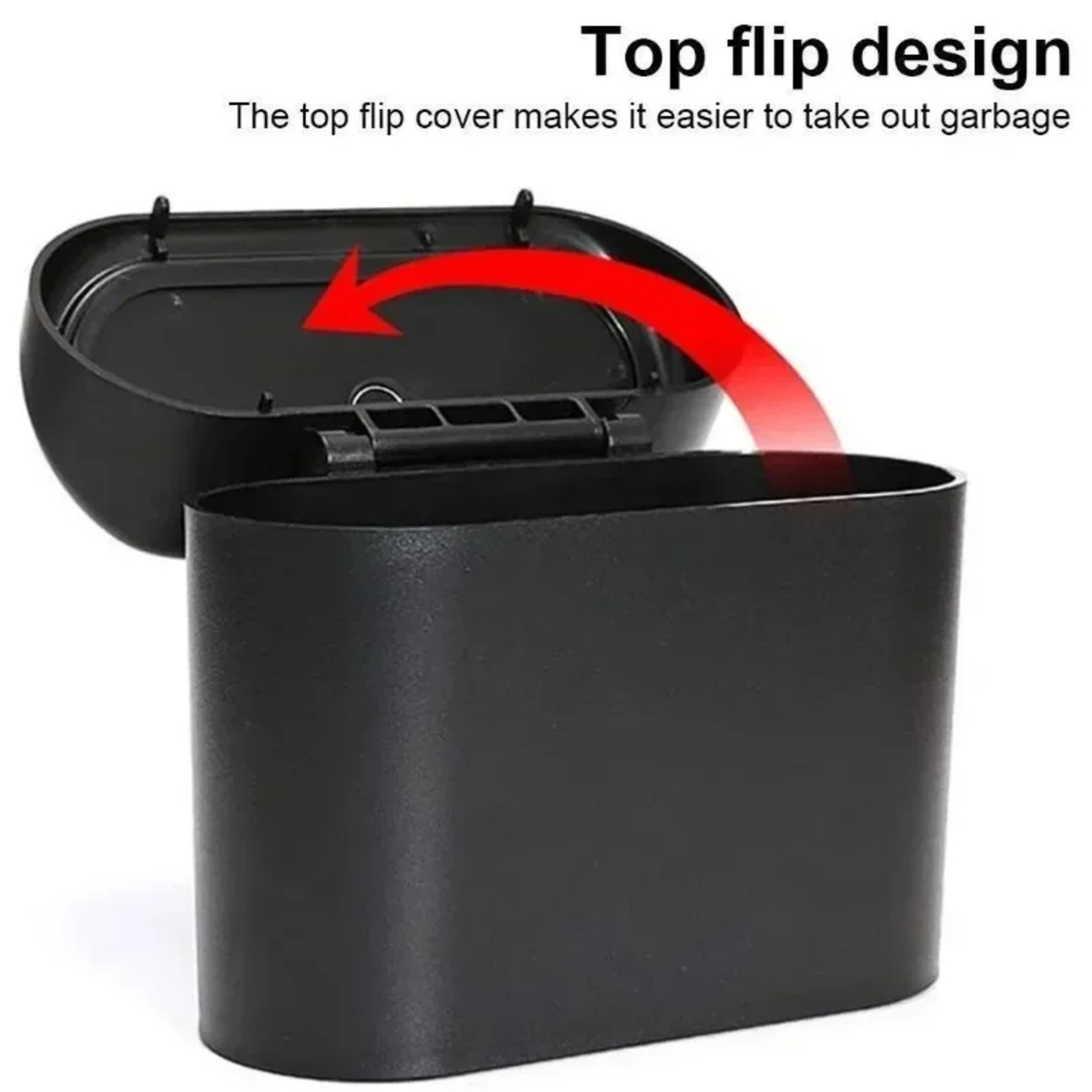 Compact Car Trash Can With Lid And Leakproof Design 4