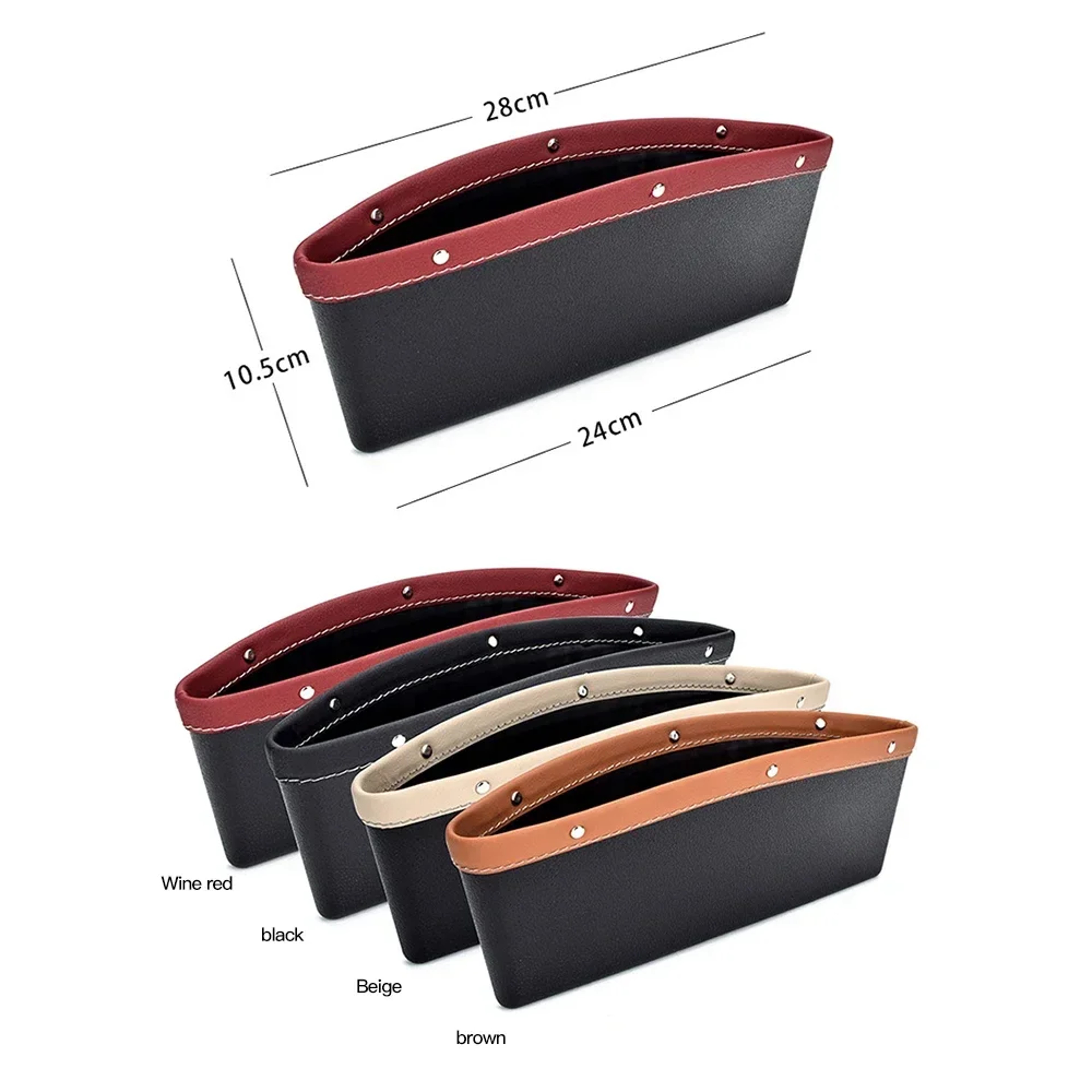 Universal Car Seat Gap Organizer And Console Storage Pocket 4