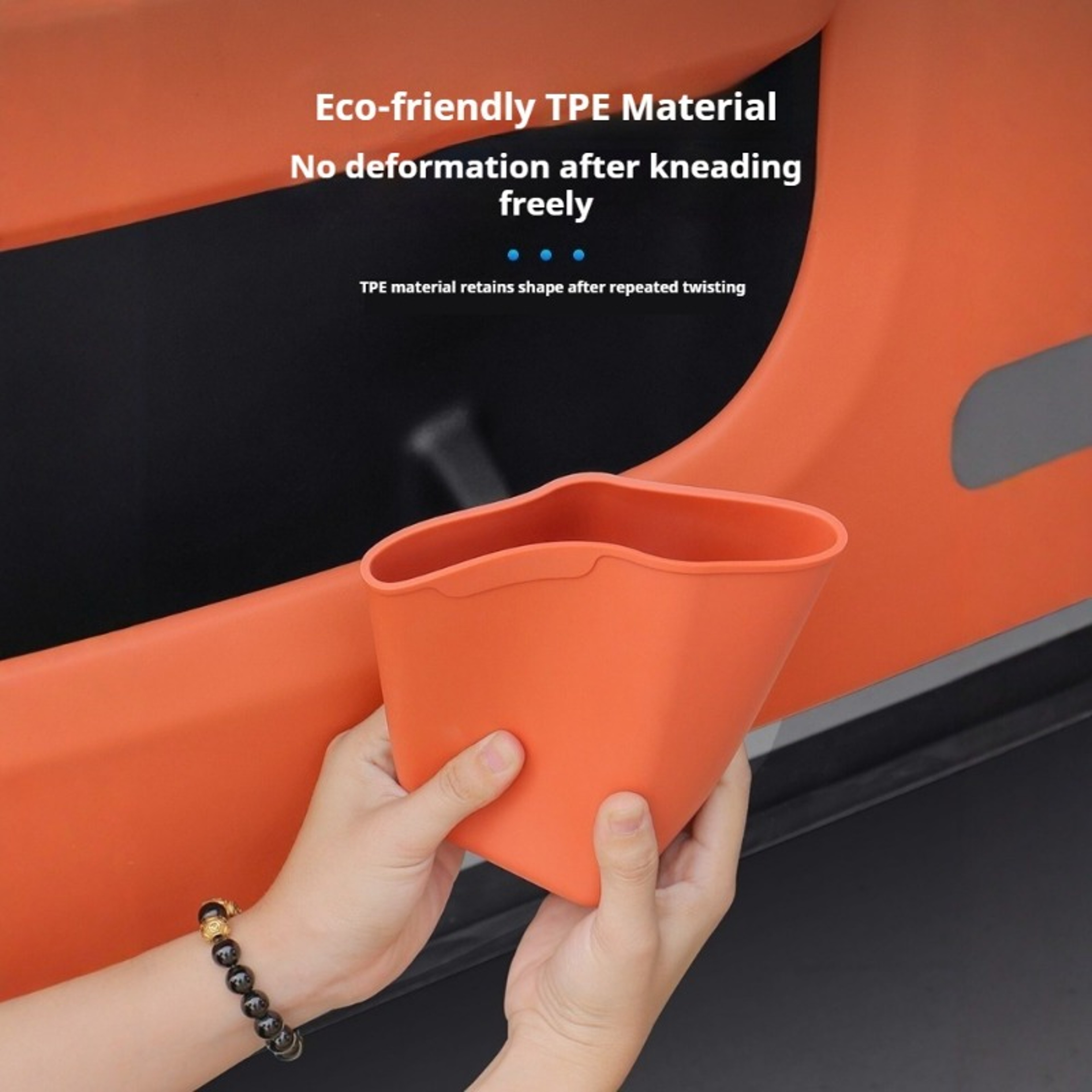 Silicone Car Door Trash Can and Multifunctional Umbrella Storage Organizer – view 3
