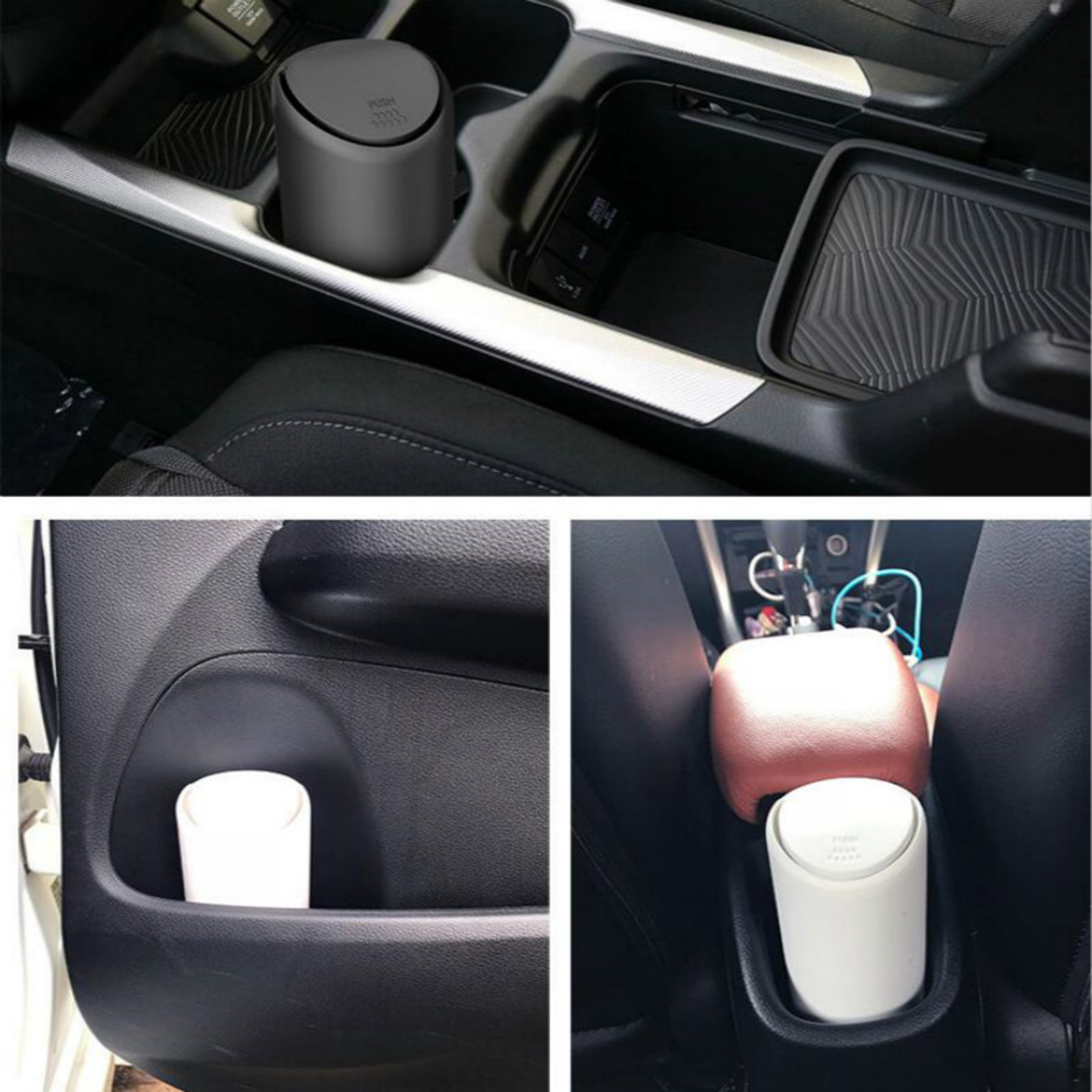 Compact Car Trash Can And Vehicle Organizer 1
