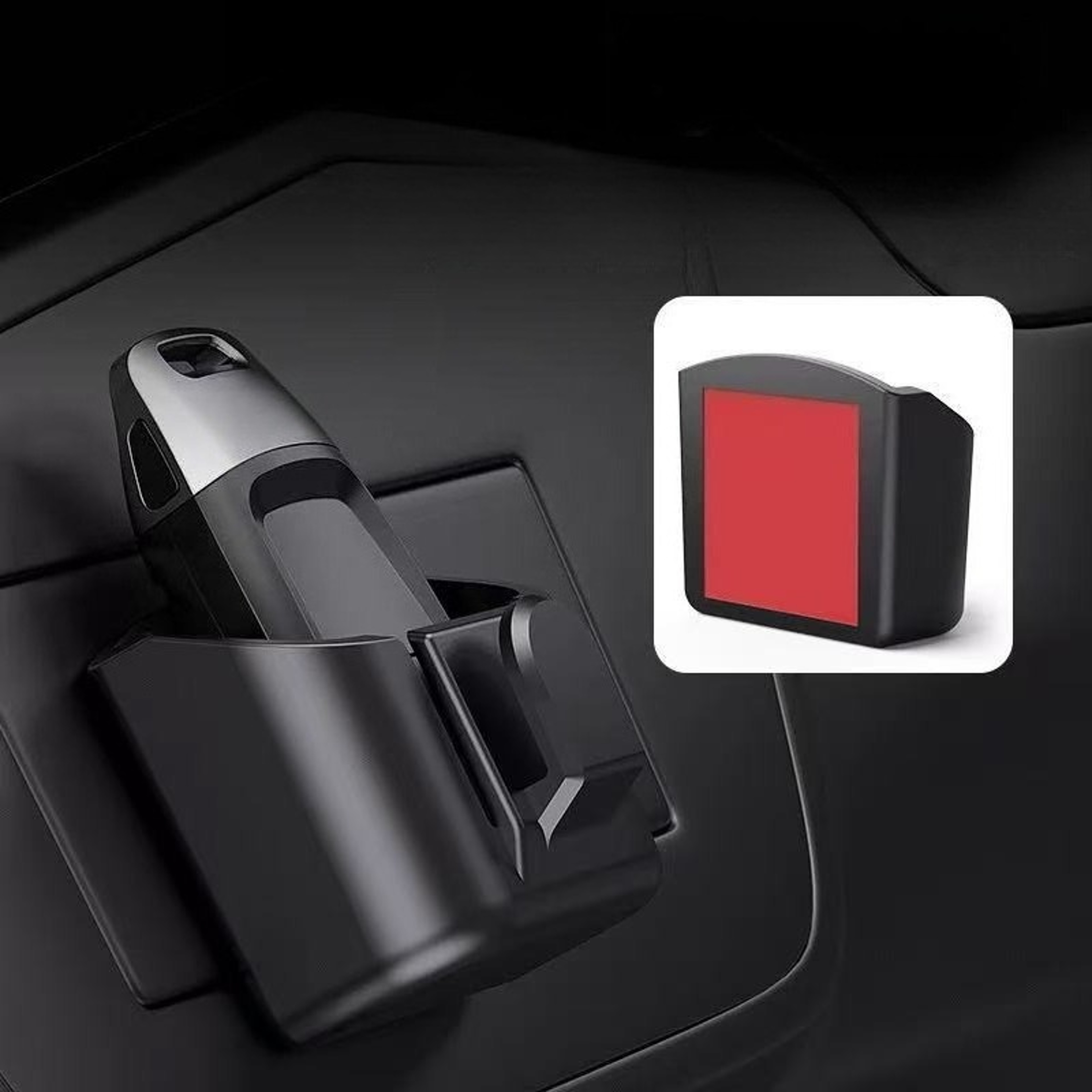 Car Dashboard Key Holder Clip and Adhesive Card Organizer – view 3