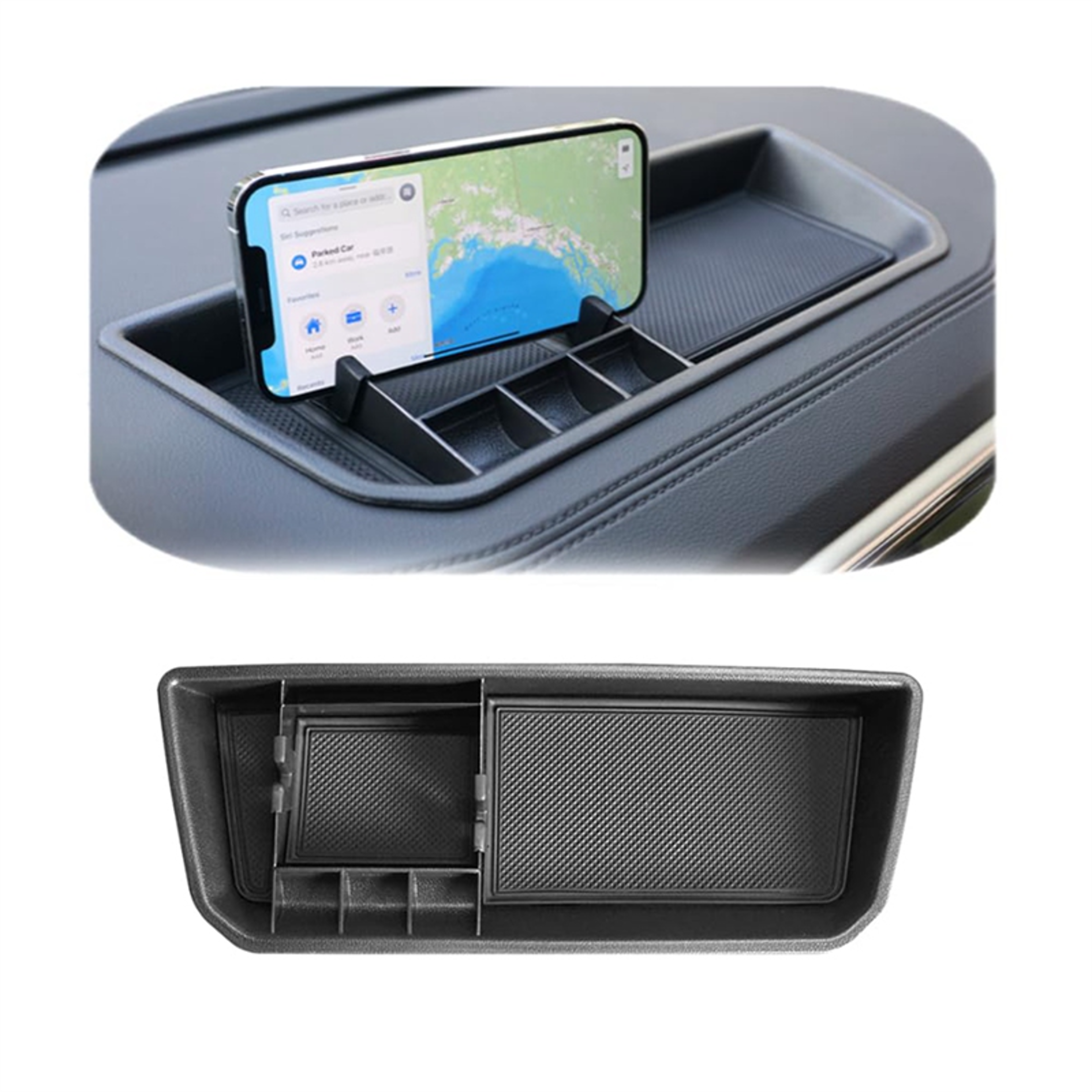 VW Atlas Dashboard Organizer Tray With Phone Holder 5