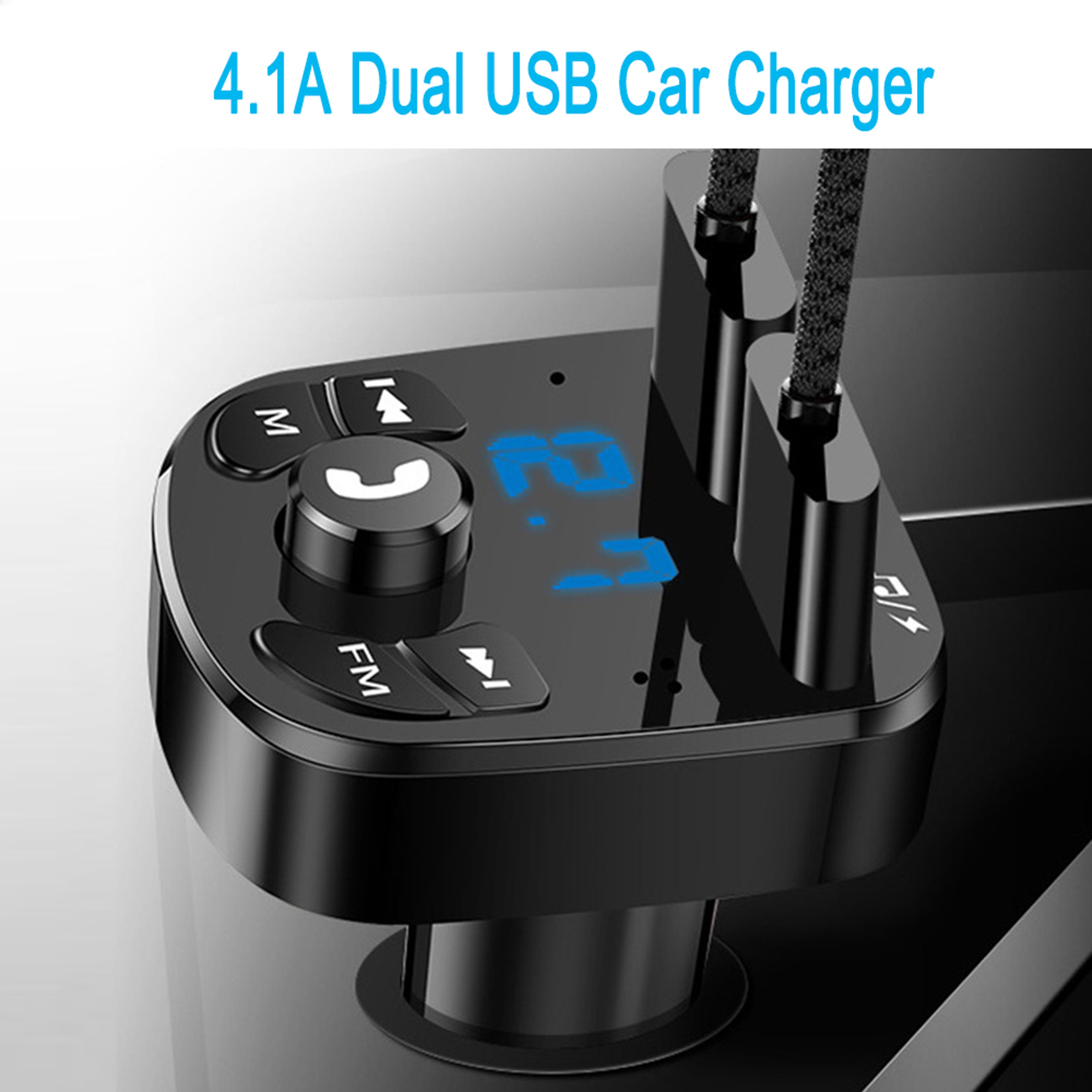 DriveConnect Bluetooth FM Transmitter Dual USB Car Charger – view 3