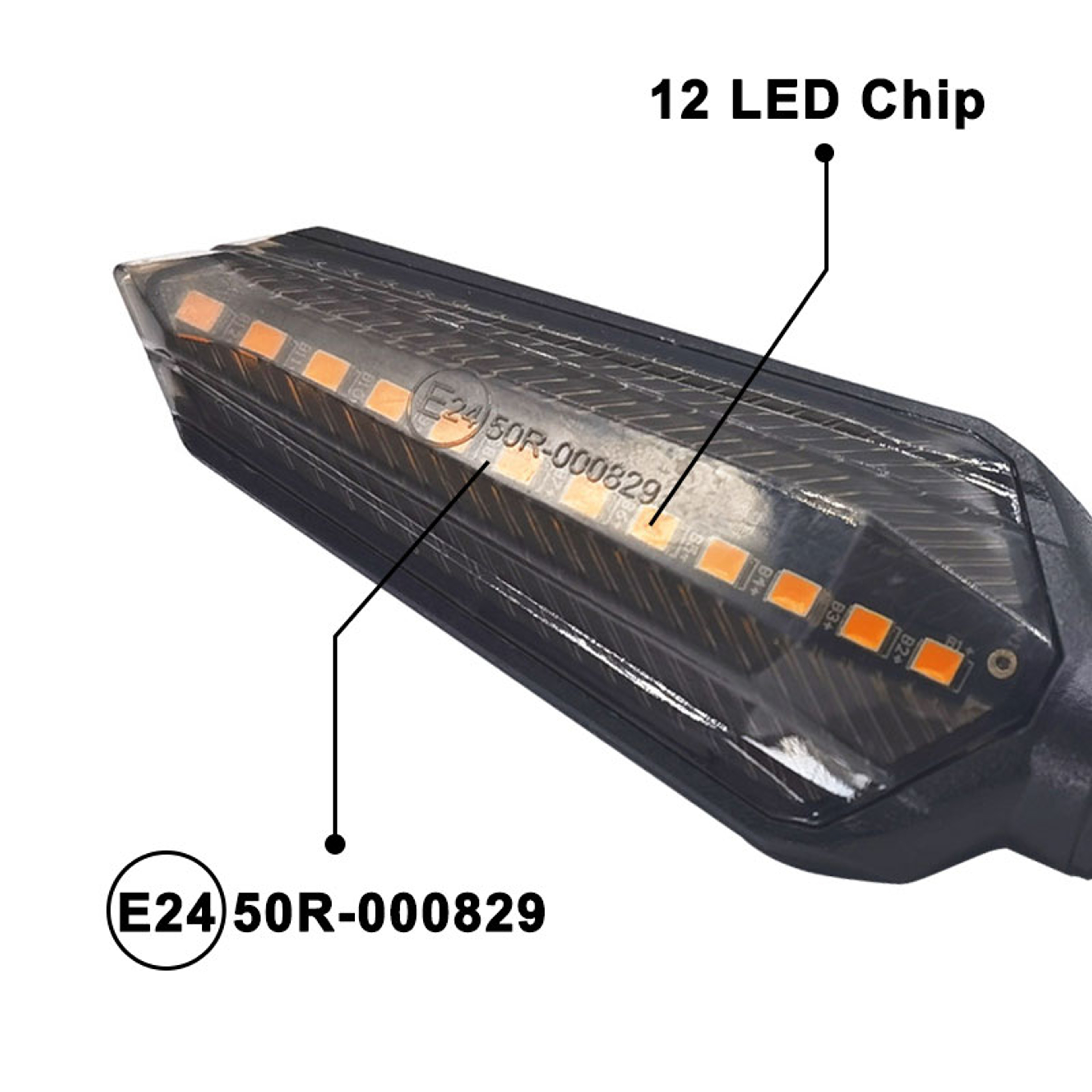 Motorcycle LED Turn Signals With Sequential Amber Lights 2