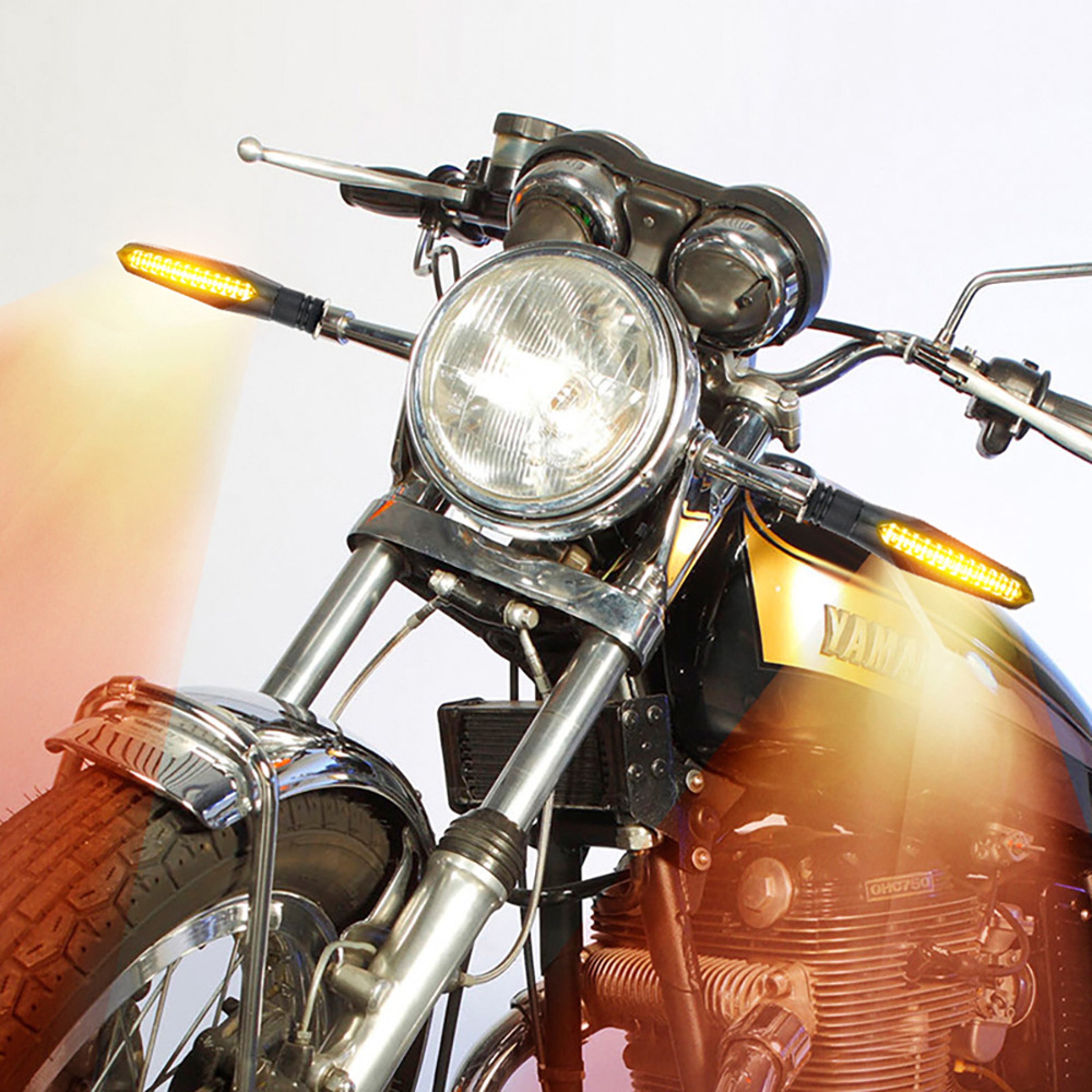 LED Sequential Motorcycle Turn Signals With Built In Relay 0