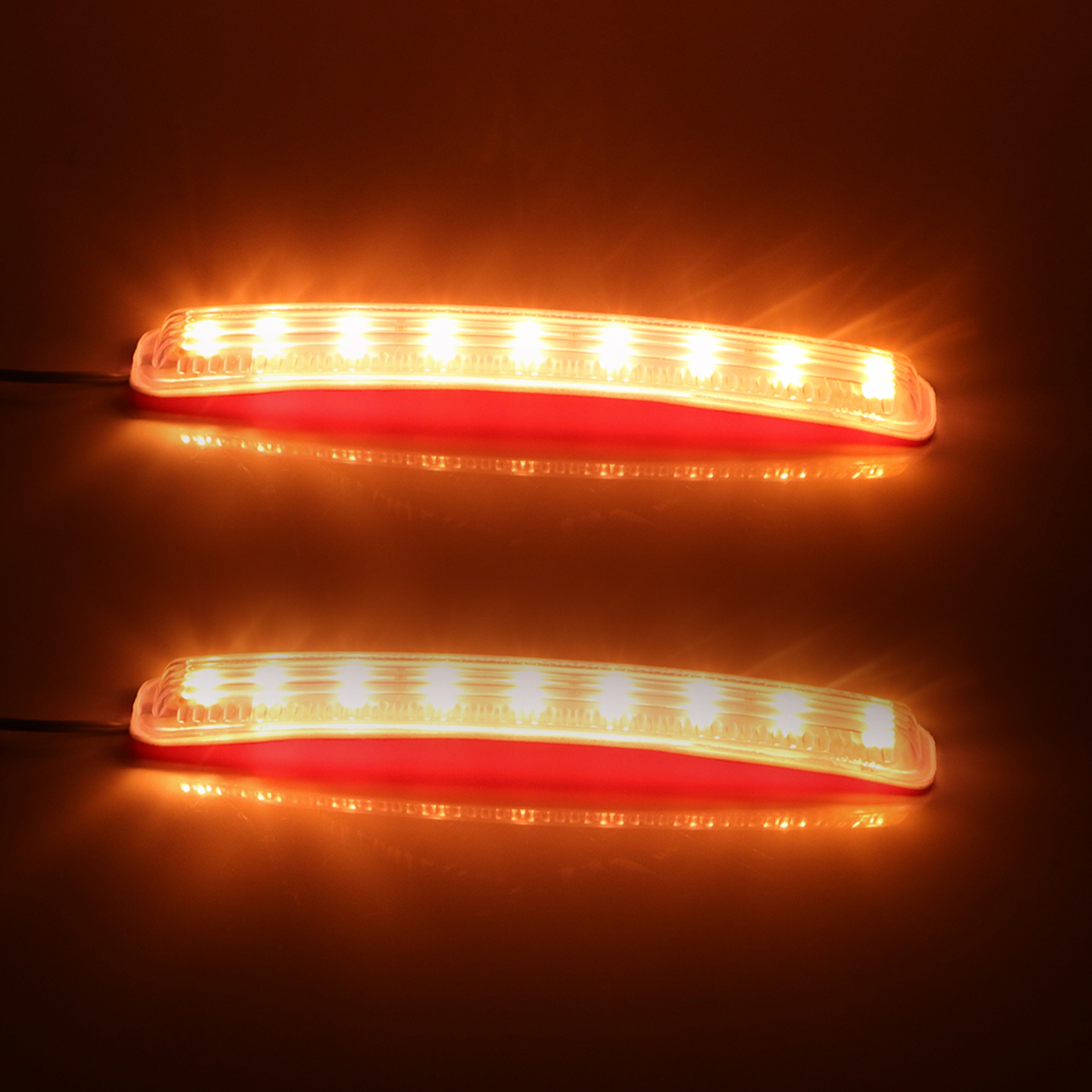 Universal LED Mirror Turn Signal Lights with SMD Amber Indicators – view 1