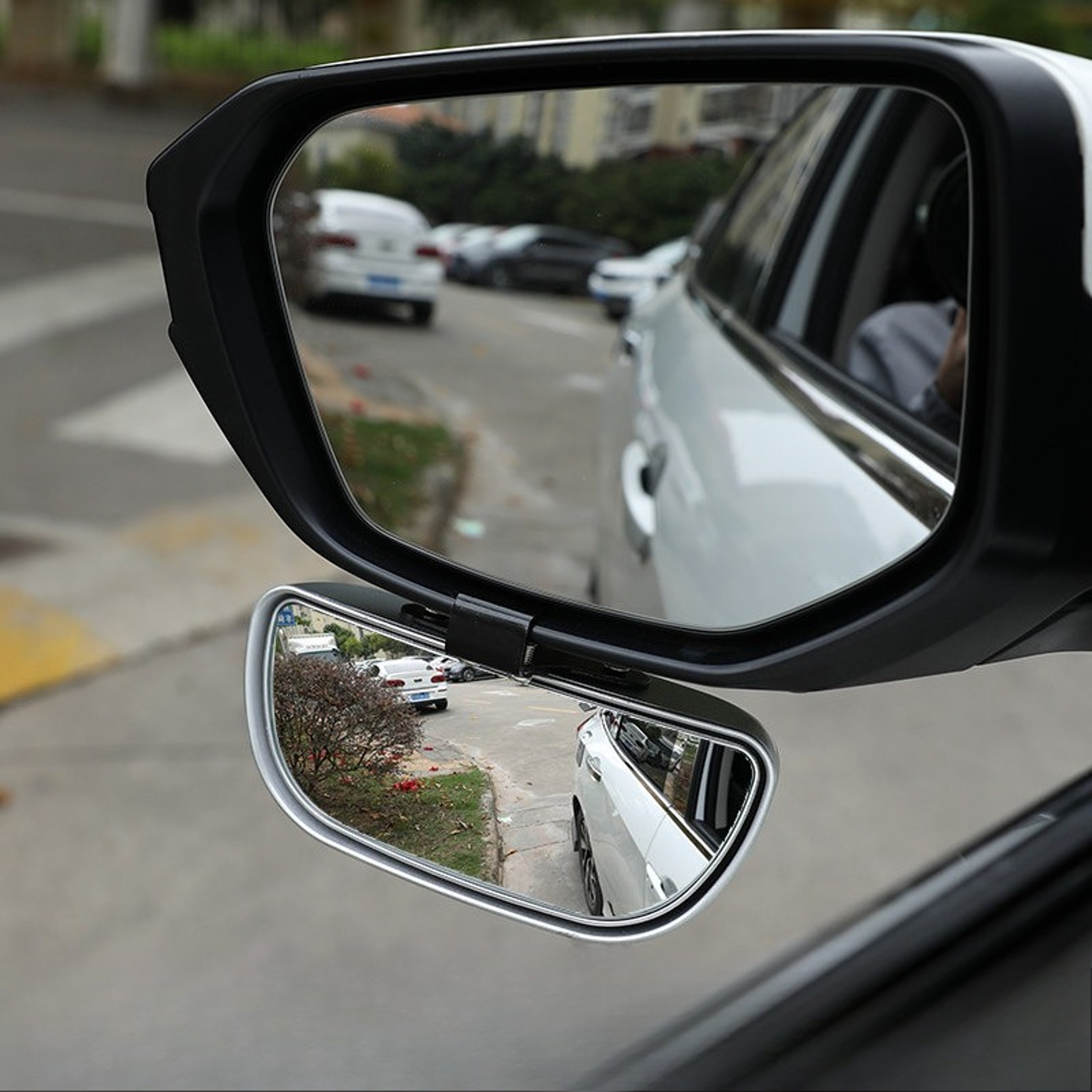 Adjustable Car Blind Spot Mirror Wide Angle Convex Parking Aid 0