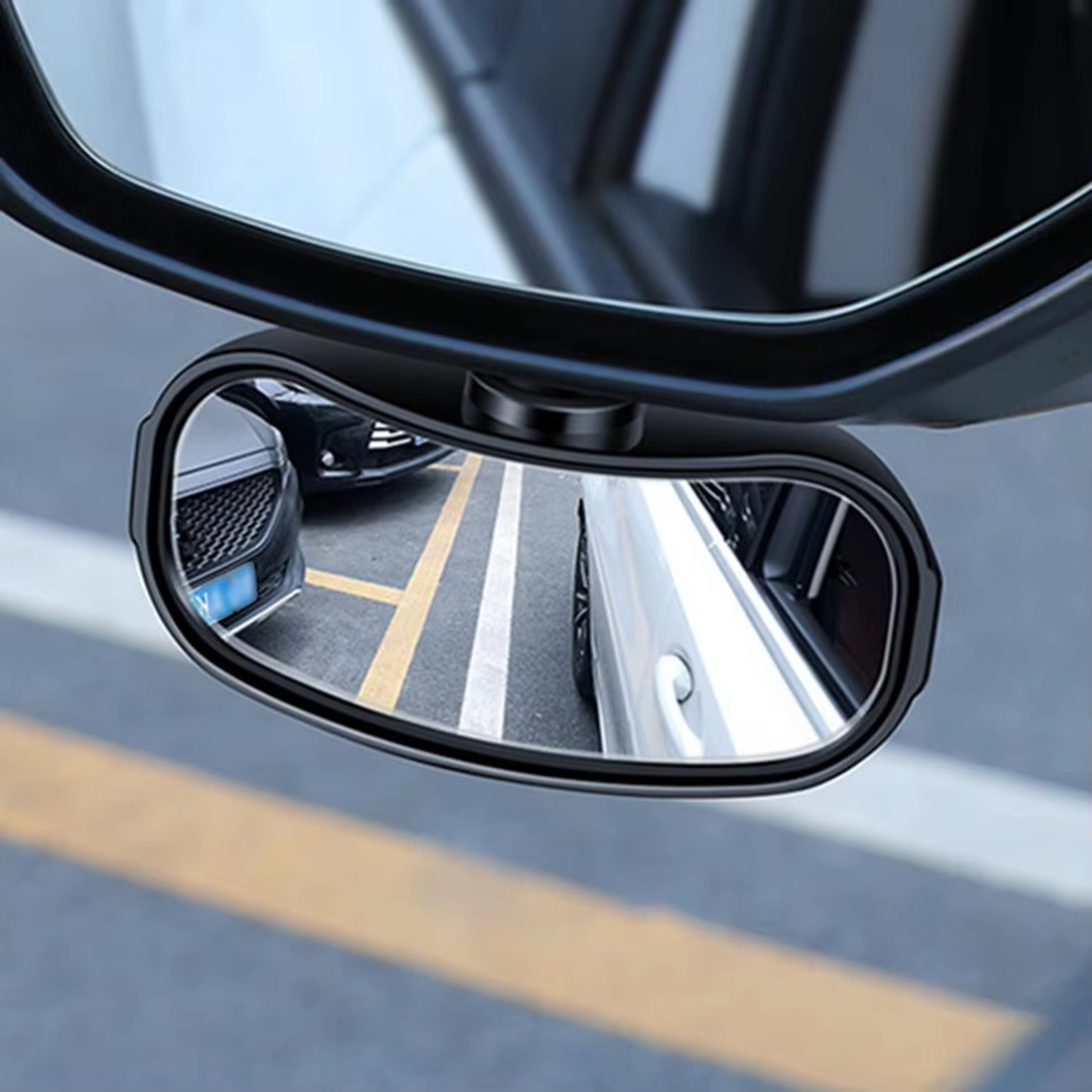 Rectangular Adjustable Blind Spot Mirror For Wider Safer Driving 0