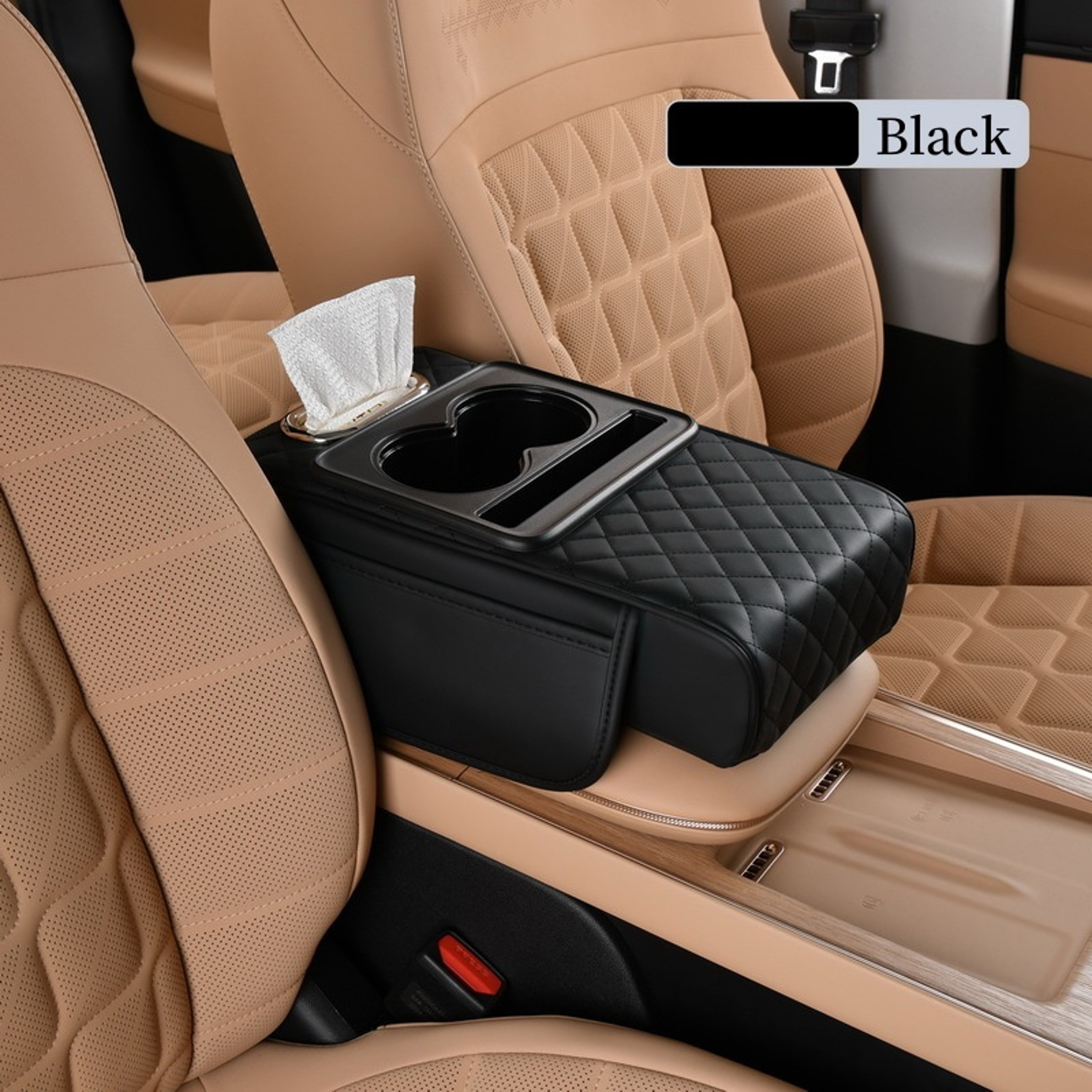ComfortGuard Universal Leather Car Center Console Cover and Armrest Cushion – view 7