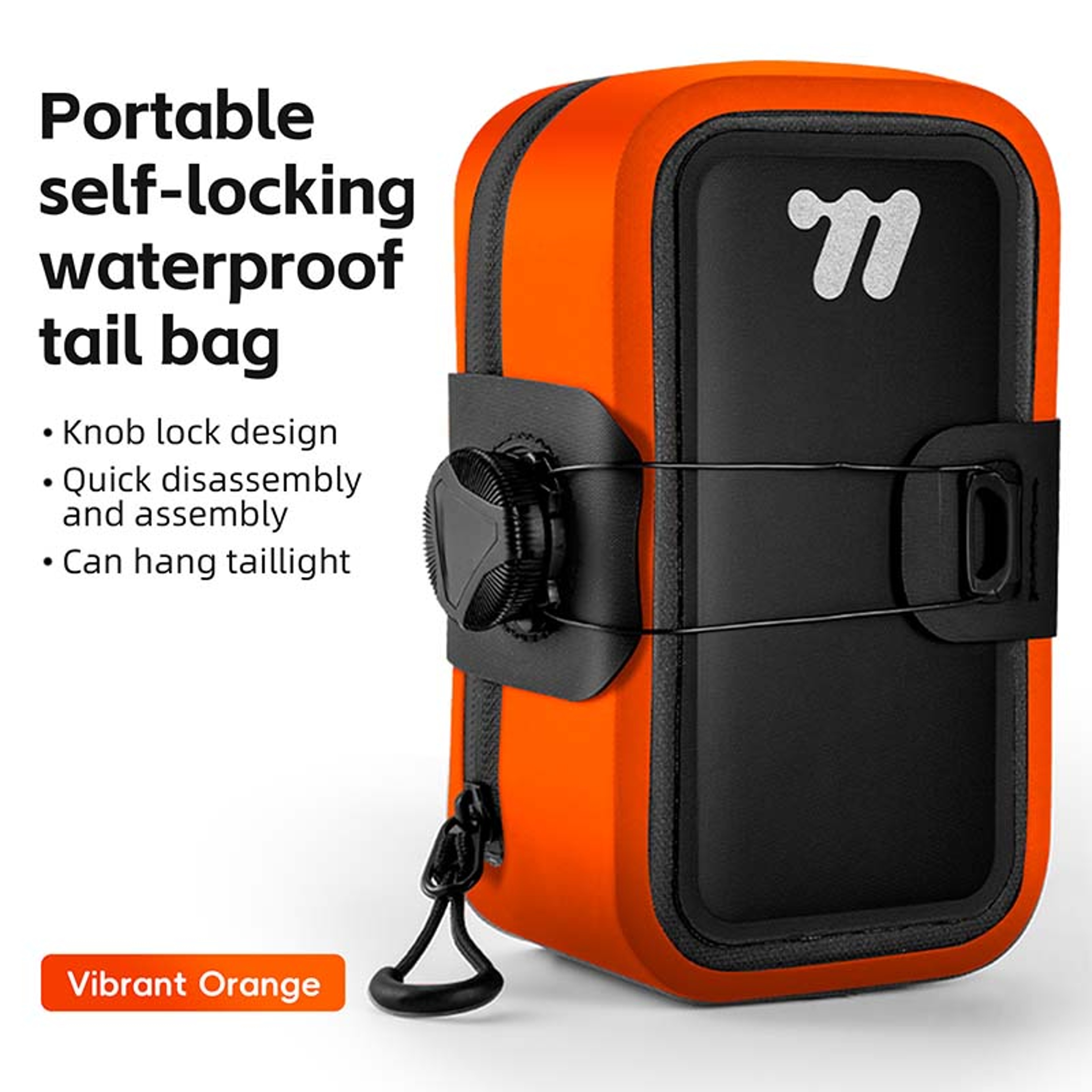 Waterproof Mini Bicycle Saddle Bag With Secure Rotating Buckle 8