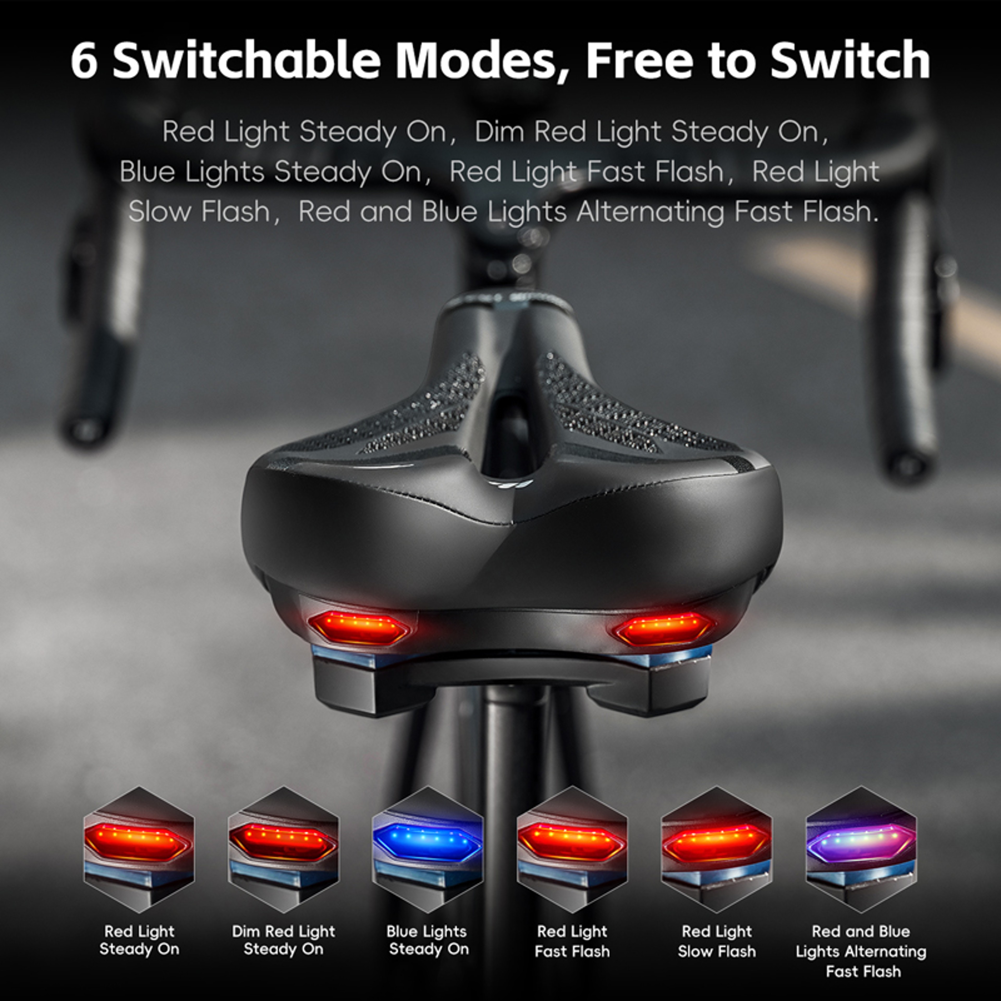 ComfortRide PU Leather Shock Absorbing Bike Saddle 2