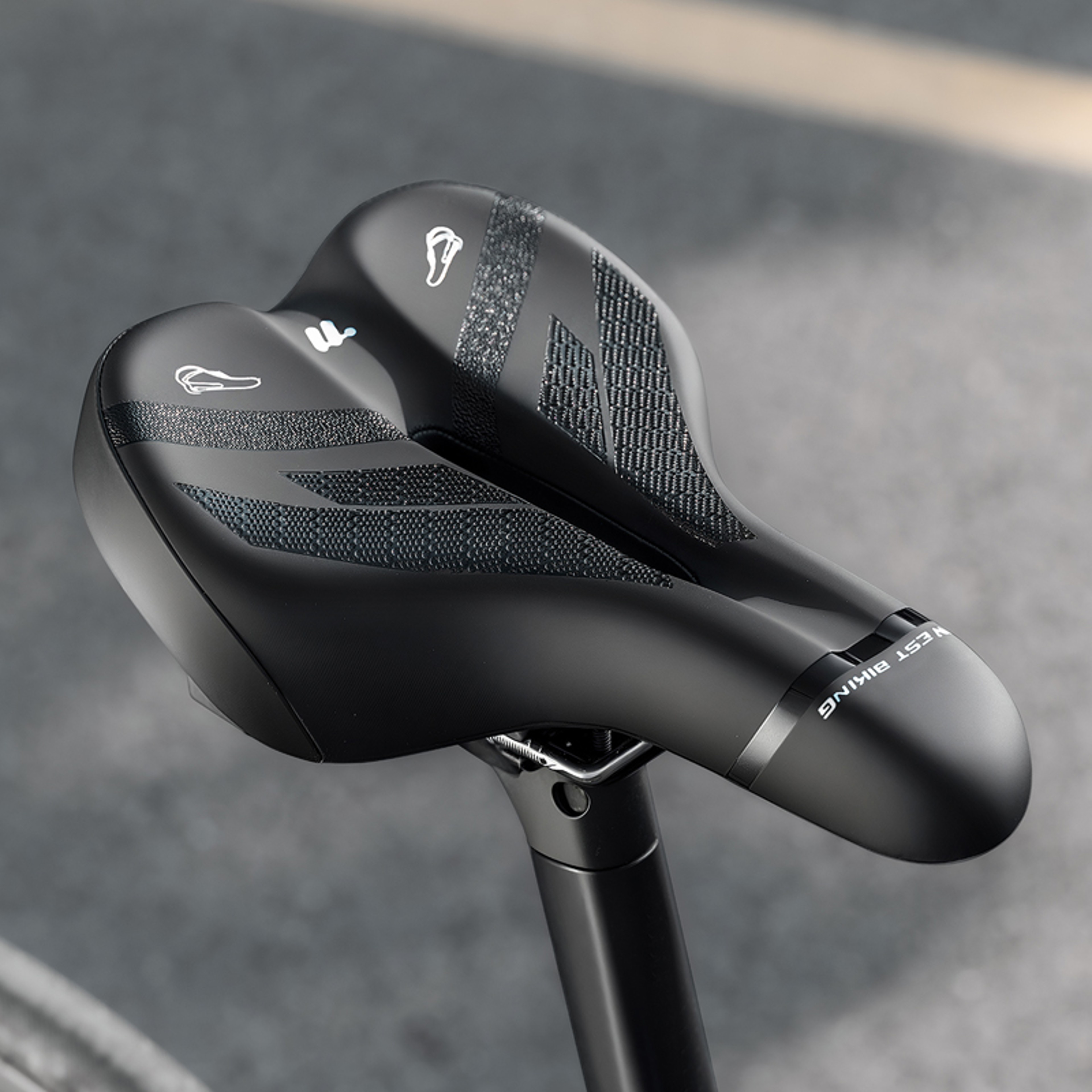 ComfortRide PU Leather Shock Absorbing Bike Saddle 5