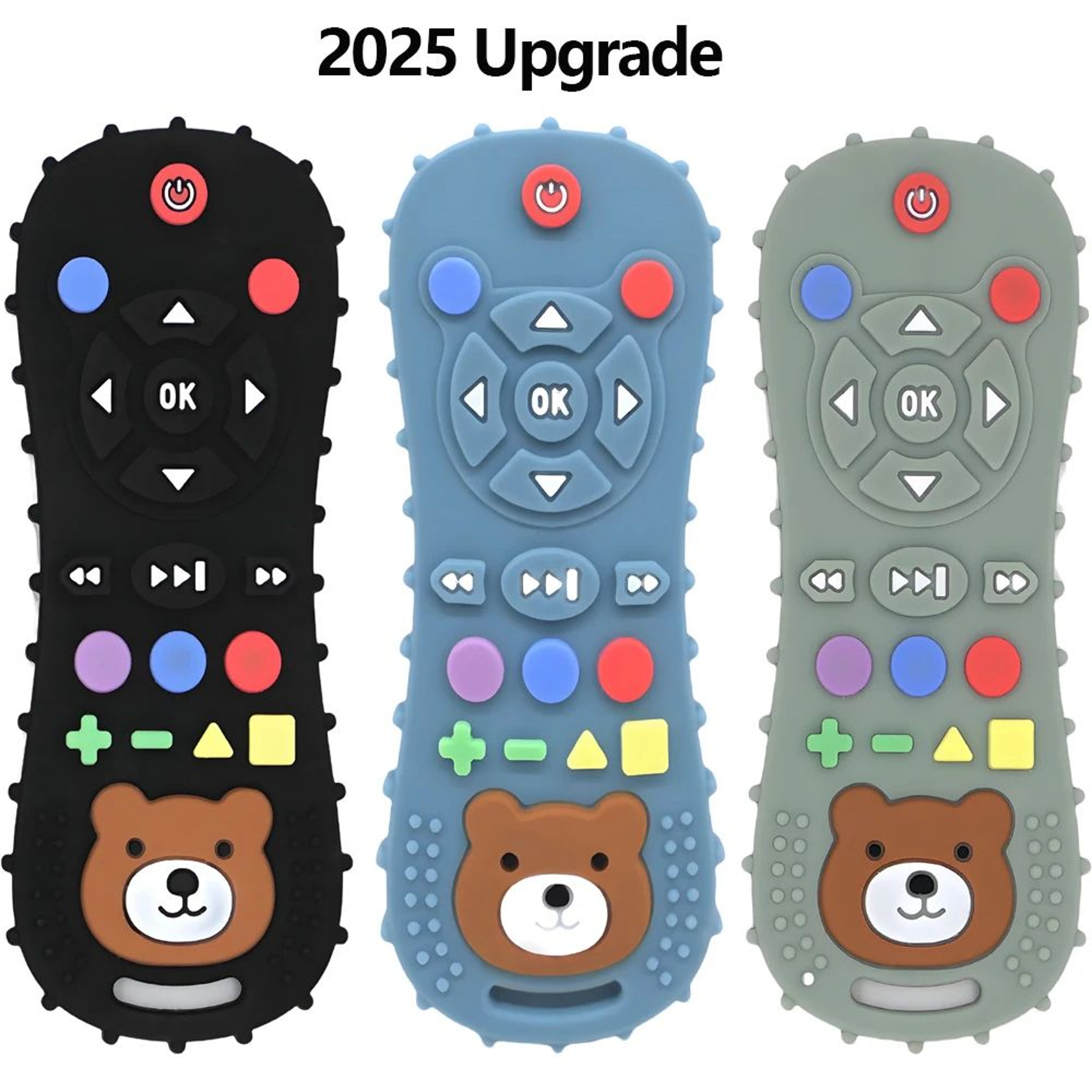Baby Silicone Remote Teether Teething Stick Pacifier Glove Toy Set 0