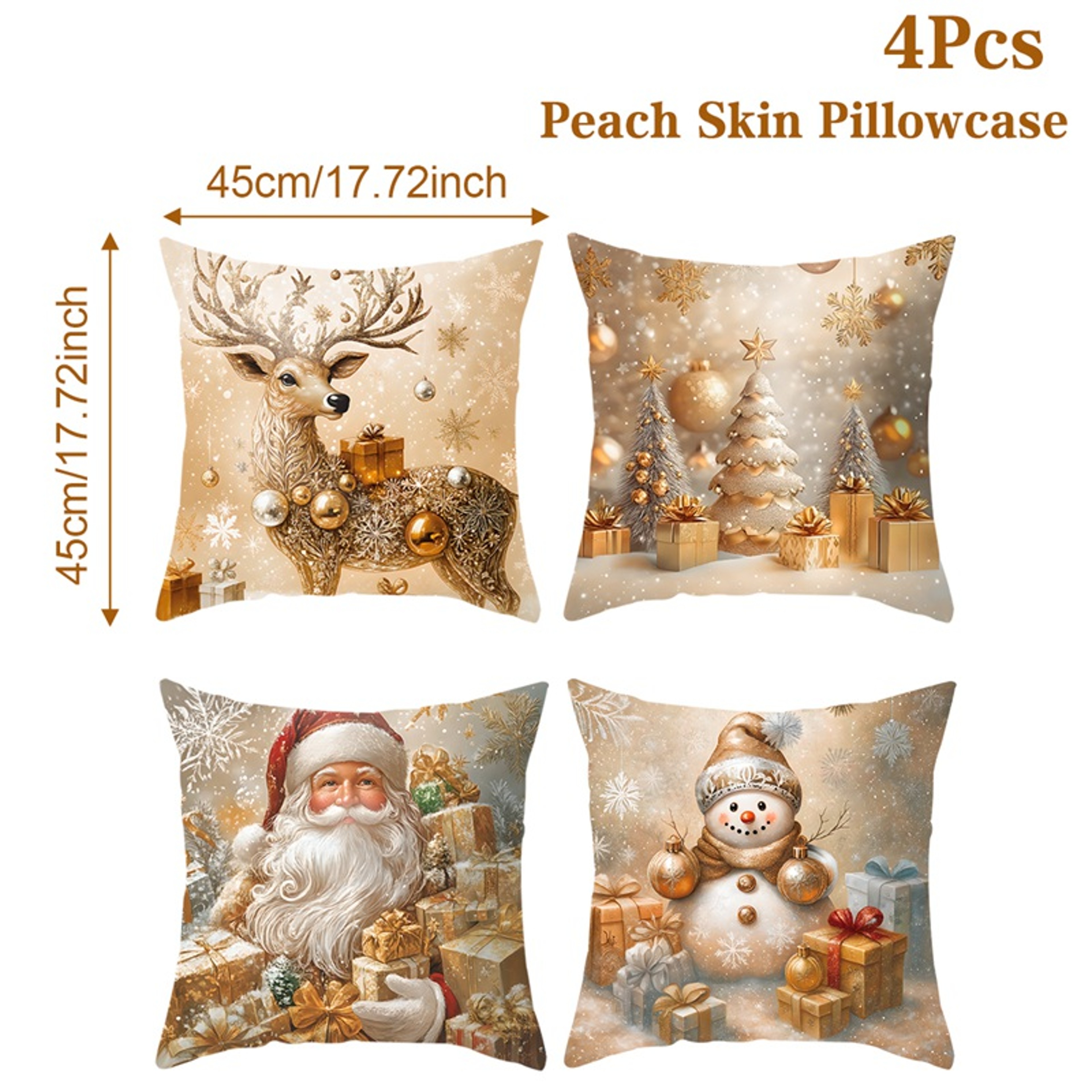 Santa Claus Pillow Cover Navidad Natal New Year Gift Christmas Pillow Covers Christmas Party Decora 3