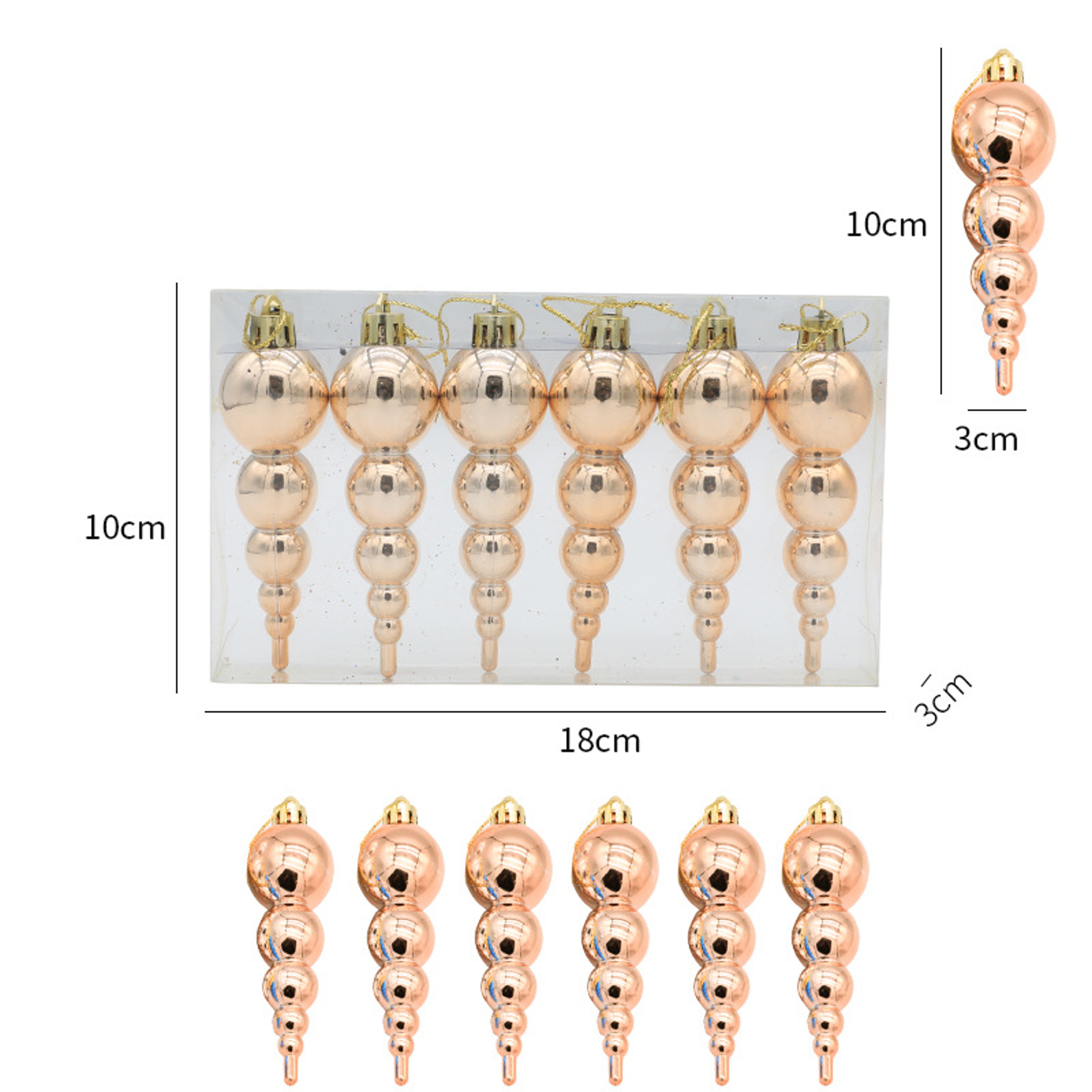 Christmas Tree Decoration Set, Christmas Tree Pendant Ornaments, Holiday Decoration Props, Christmas Ornament Pack – view 5