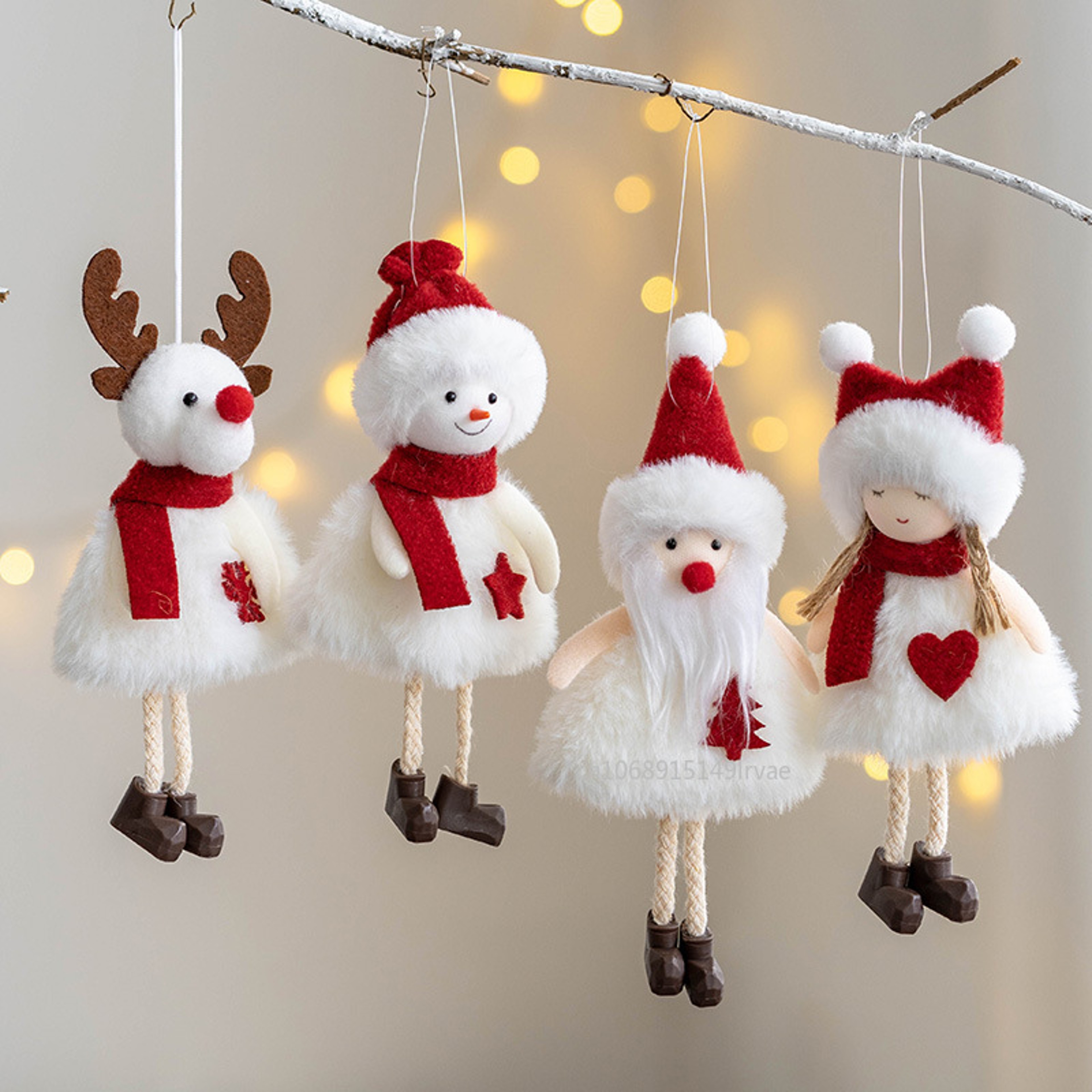 Christmas Tree Hanging Angel Doll, Kids Toys, New Year Ornaments, Navidad Noel Home Decoration, Holiday Pendants – view 1