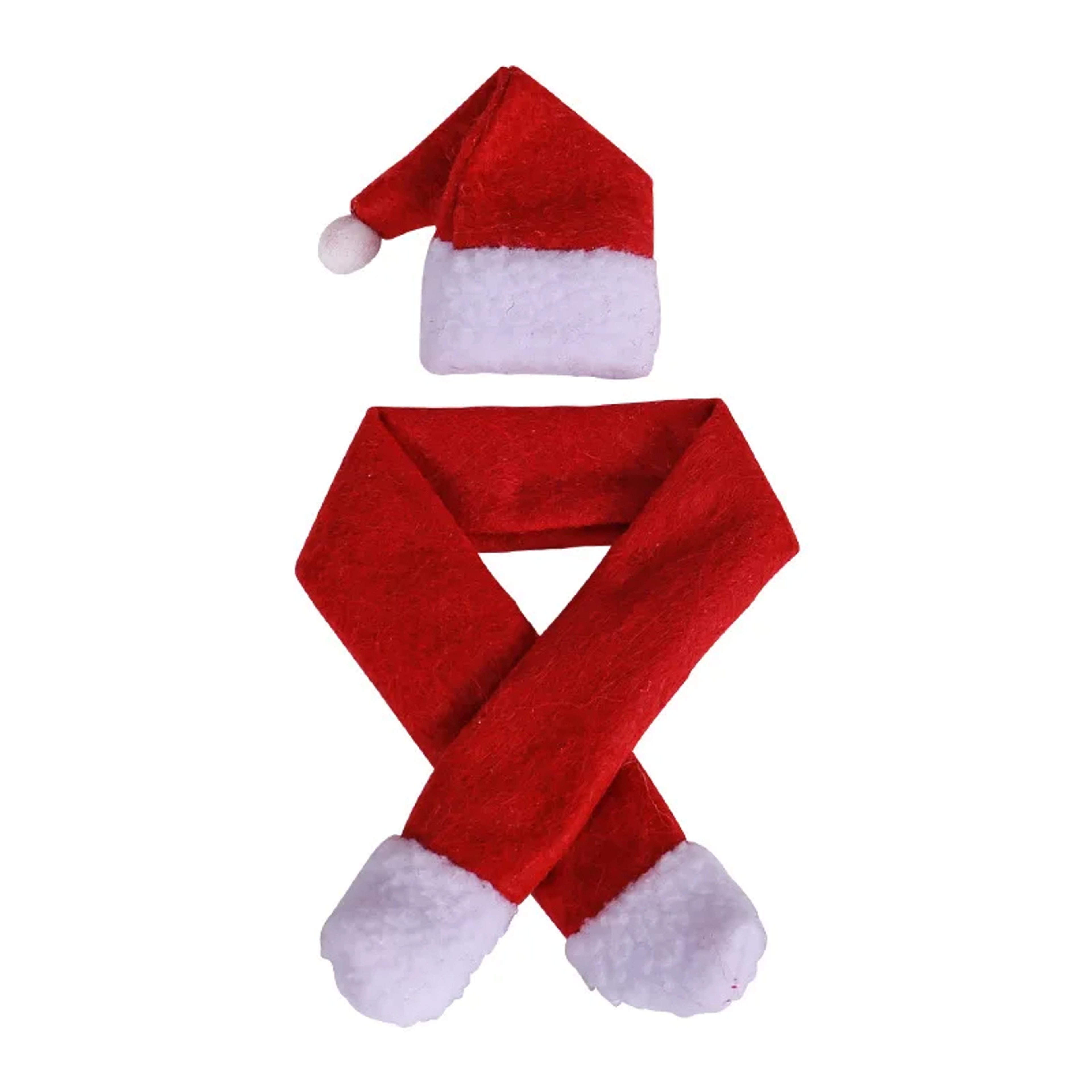 Scarf Hat Wine Bottle Decor, Red Christmas Bottle Covers, Xmas Dinner Table New Year Party Home Decoration – view 5