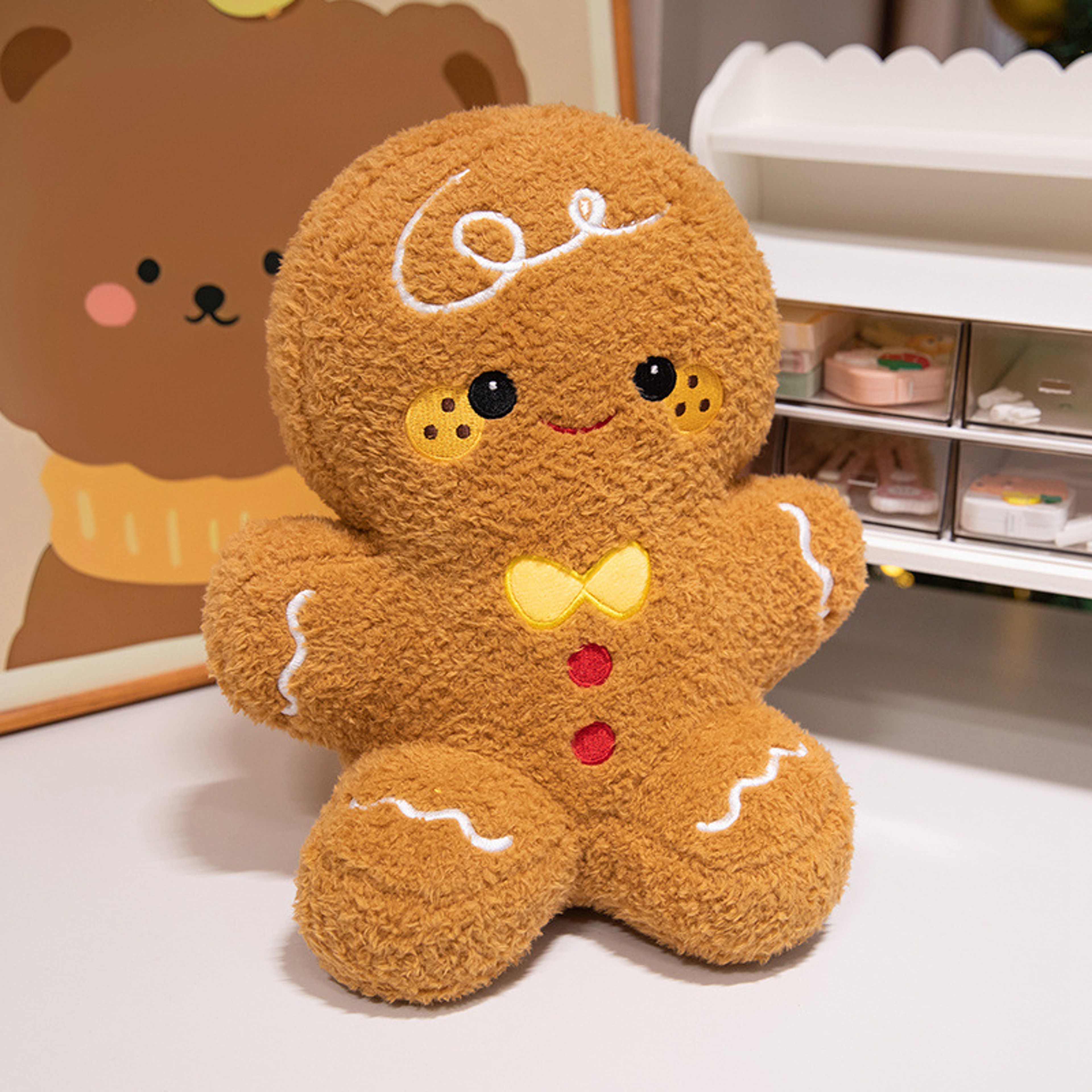 Cute Santa Claus Gingerbread Man Plush Toys Elk Snowman Animal Doll Christmas Gifts For Children Ki 5