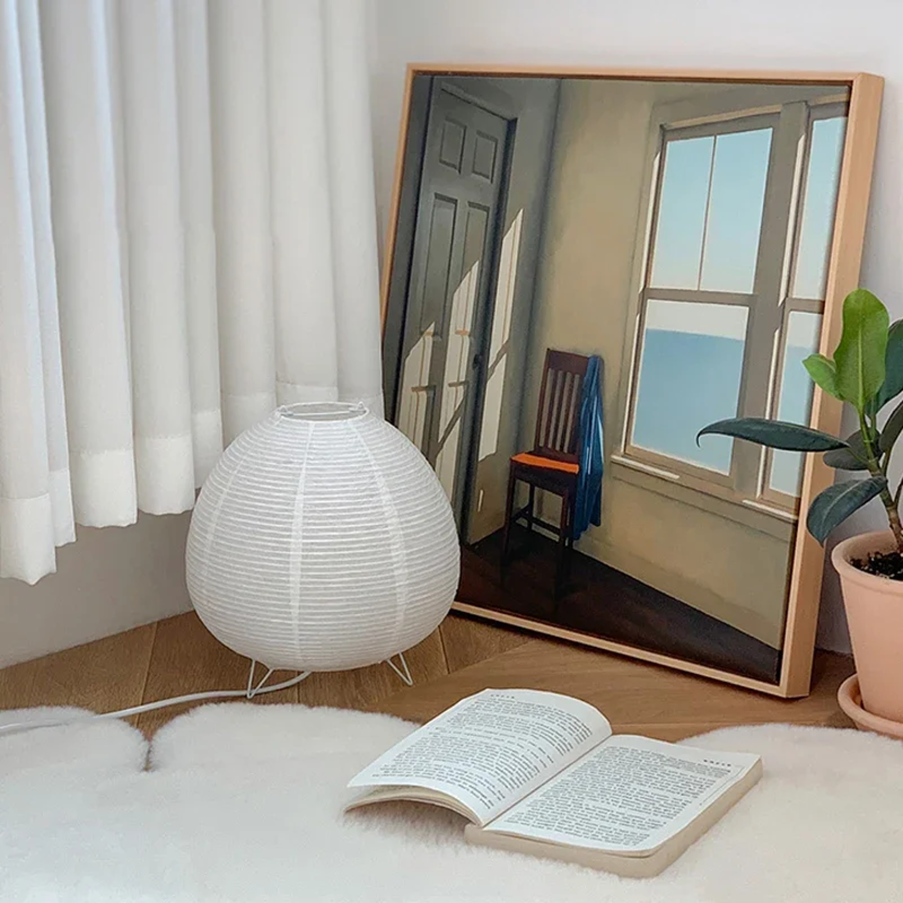 Bedroom Bedside Rice Paper Lights Study Homestay Art Creative Decor Table Lights, Japanese Lantern Led Table Lamp – view 3