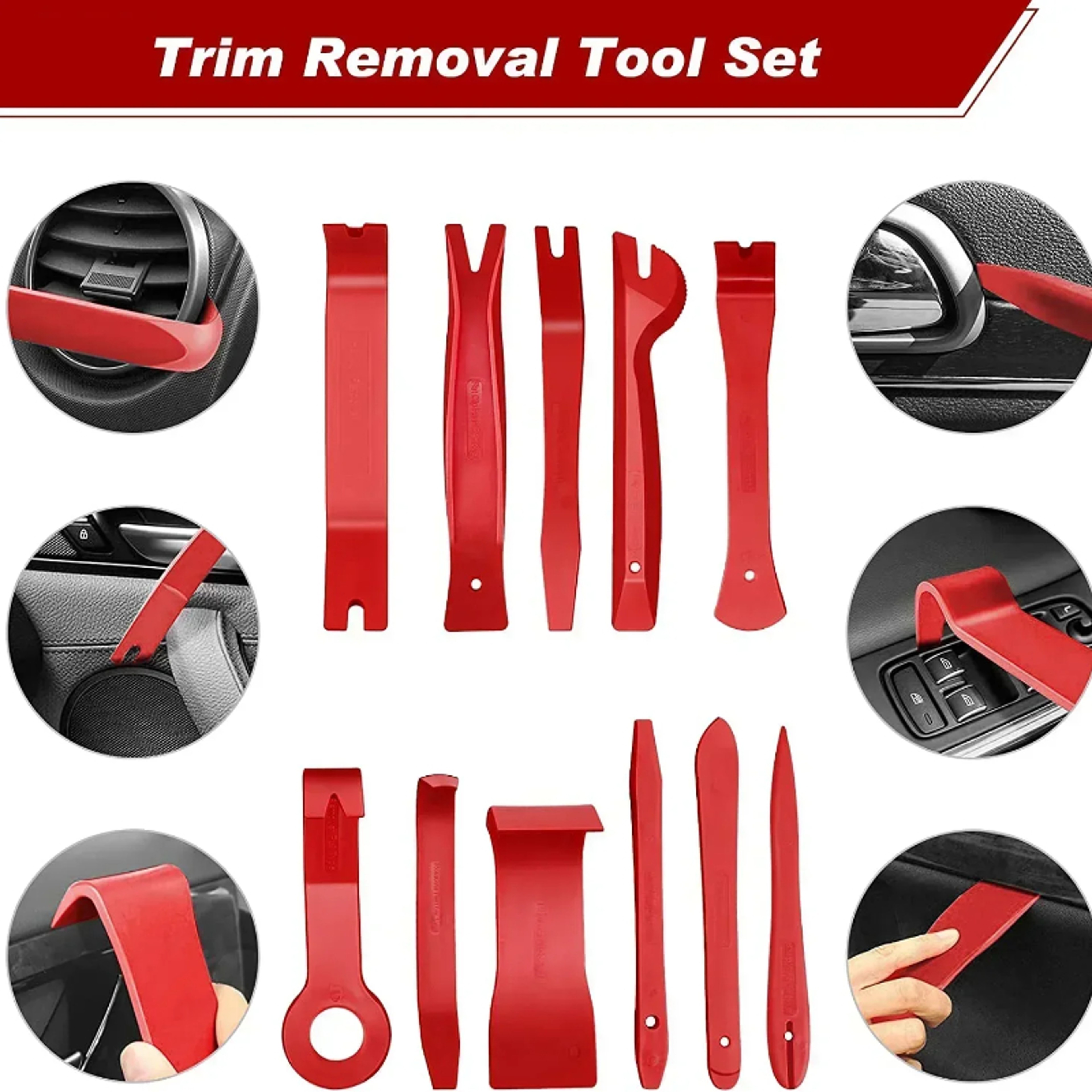 Auto Plastic Clips Puller Set Car Interior Trim Removal Tool Kit DIY Panel Disassembly Tools For Ca 2