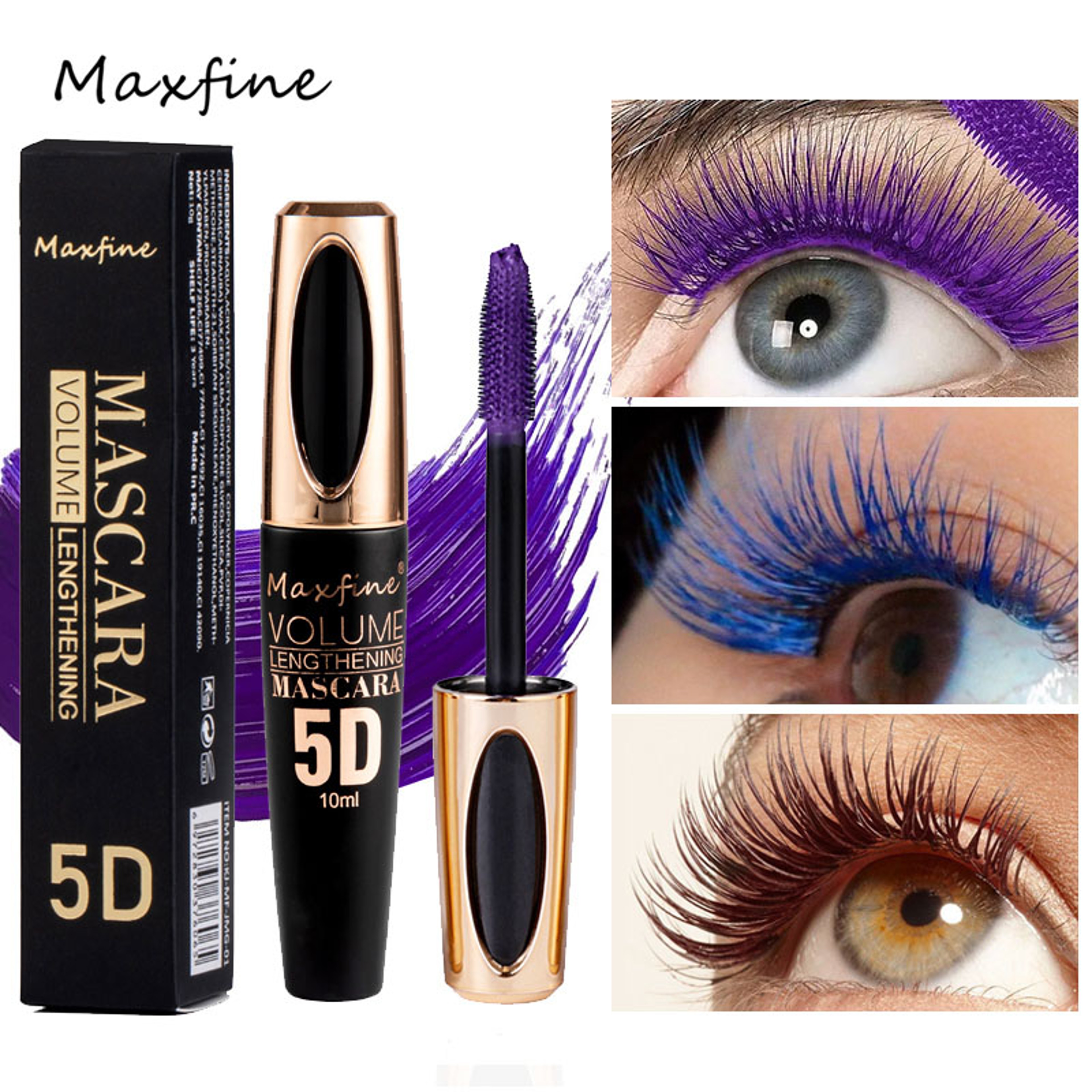 Silk Mascara For Big Eyes Waterproof Prolonged Length  Volume 0