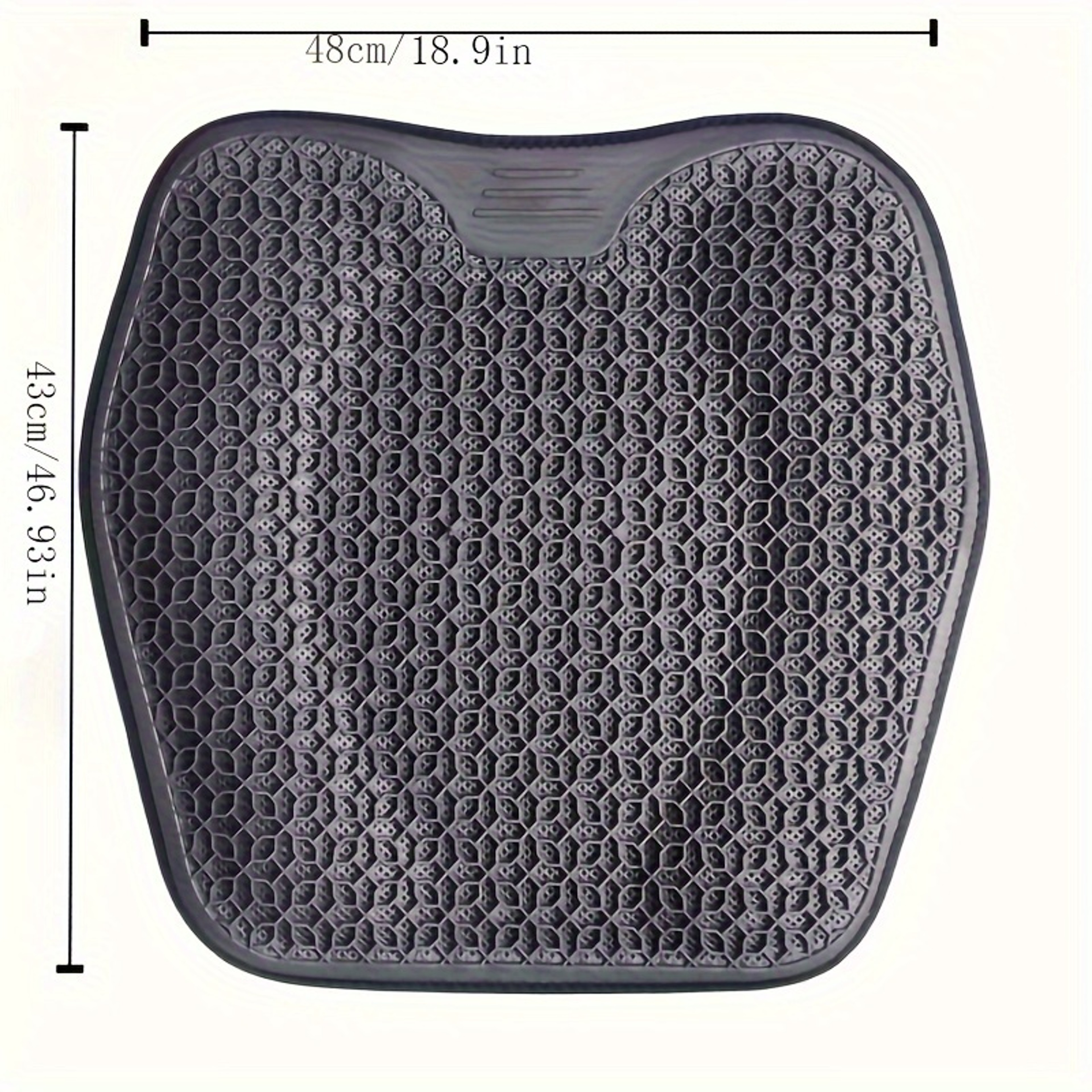 1pc Gel Seat Cushion, Honeycomb Design for Car Office, Ergonomic Support & Lightweight – view 2
