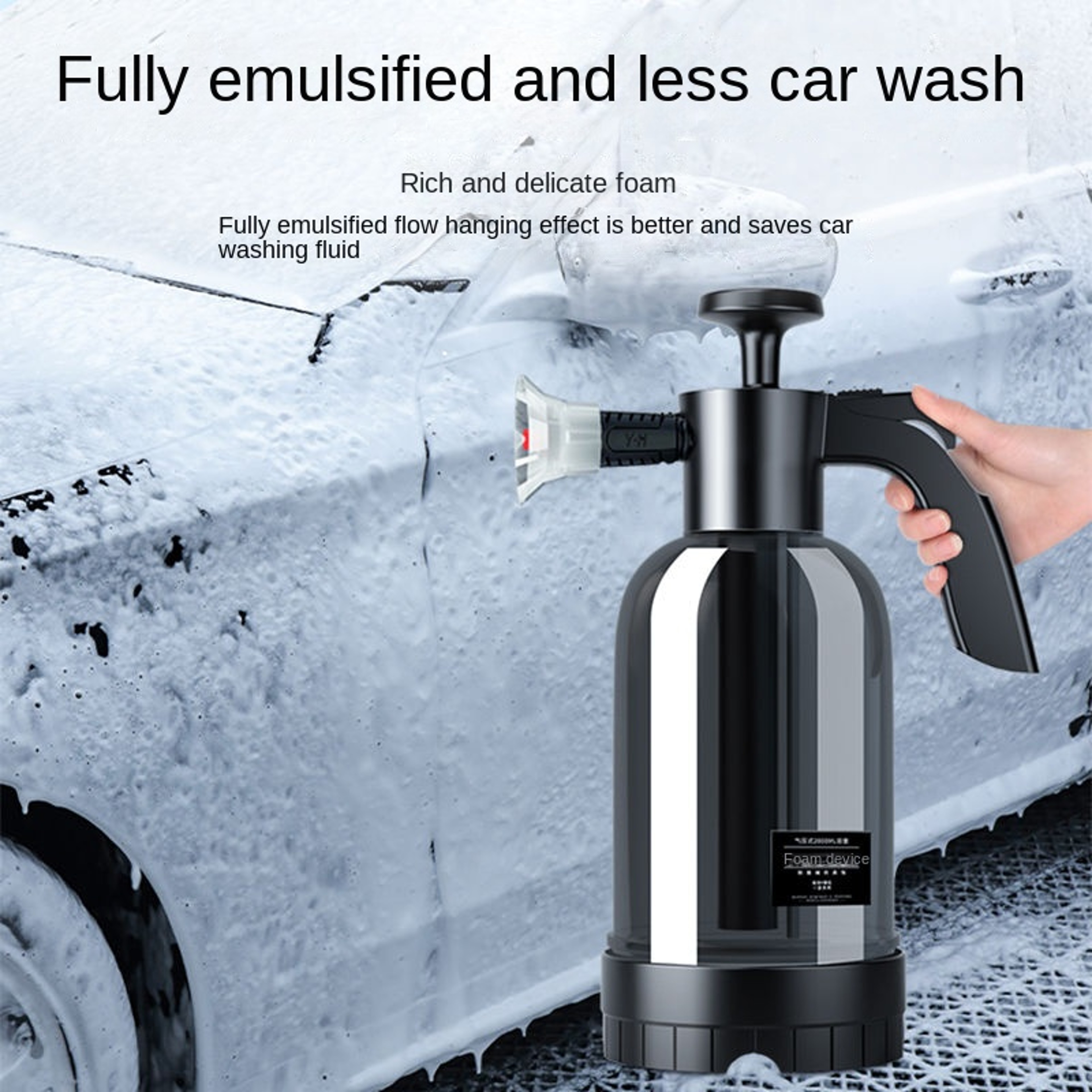Hand Pump Foam Sprayer, Car Wash Spray Bottle, Pneumatic Foam Cannon – view 3