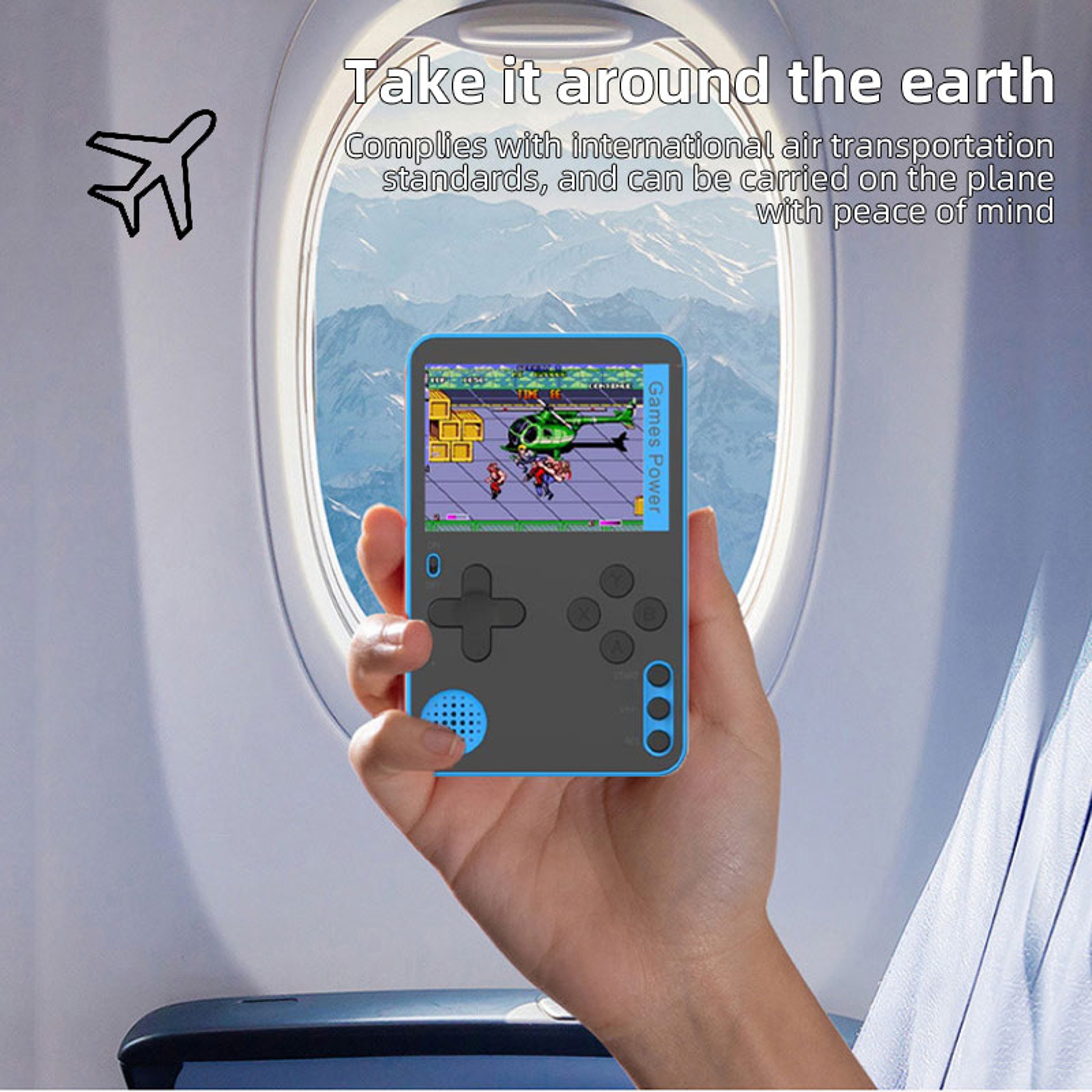 LCD Handheld Game Console Portable Retro Video Mini Rechargeable Gift For Kids And Adults 3