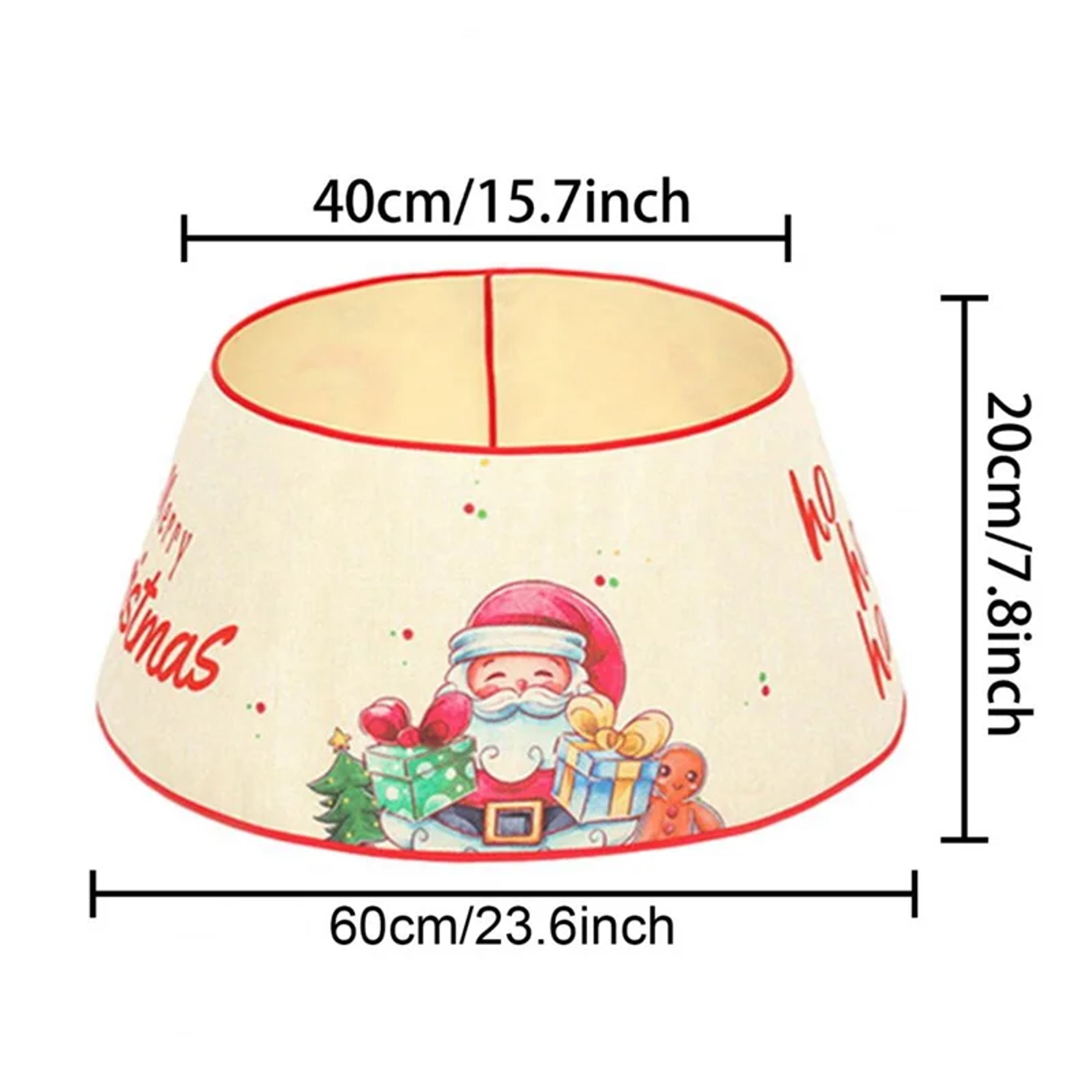 Decorative Holiday Home Decor, Artificial Christmas Tree Skirt, Pine Tree Ring Base Cover – view 6