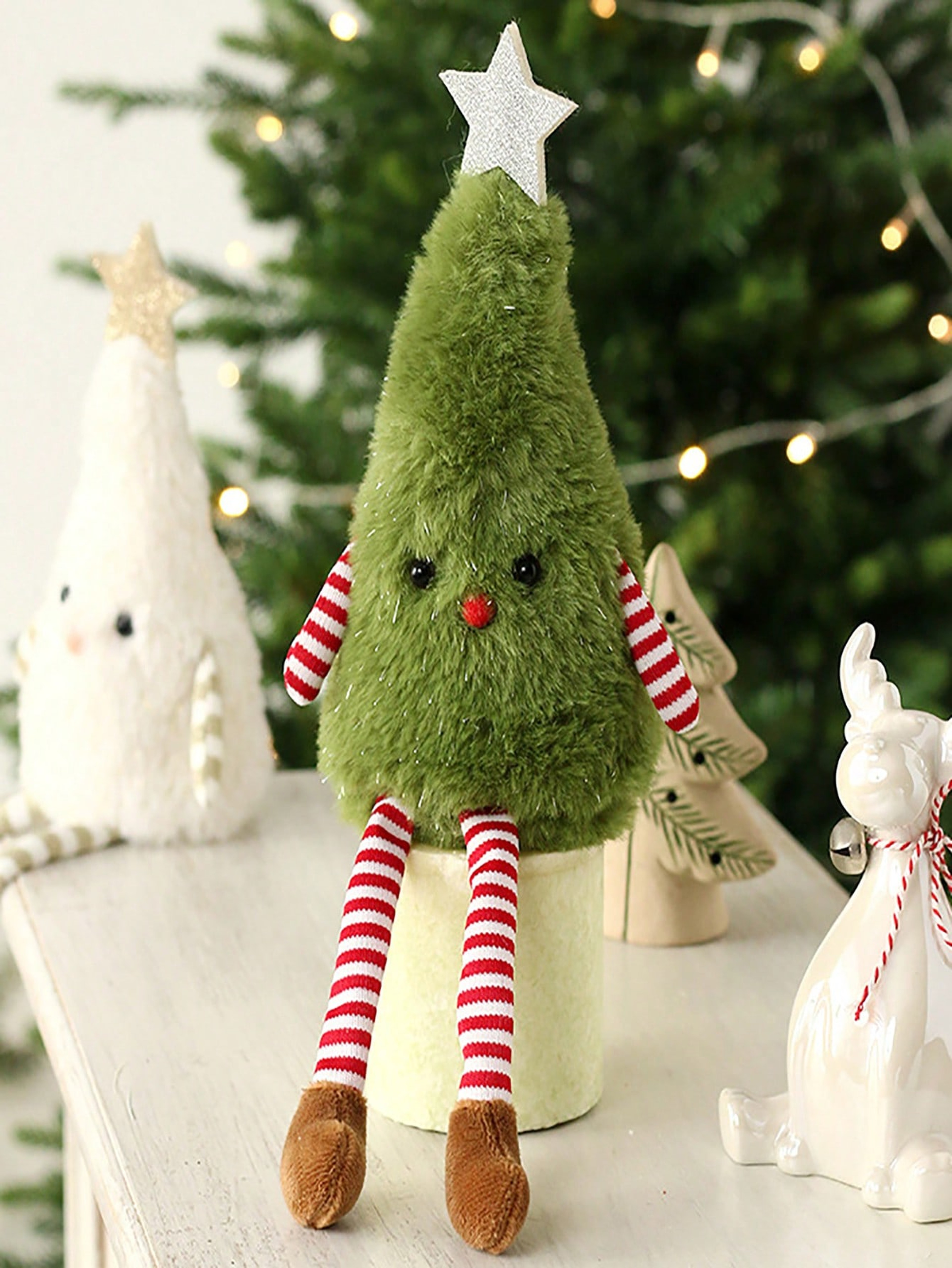 Christmas Decorations Cute Plush Christmas Tree Doll Party Gifts  Couple Gift Ornaments 4