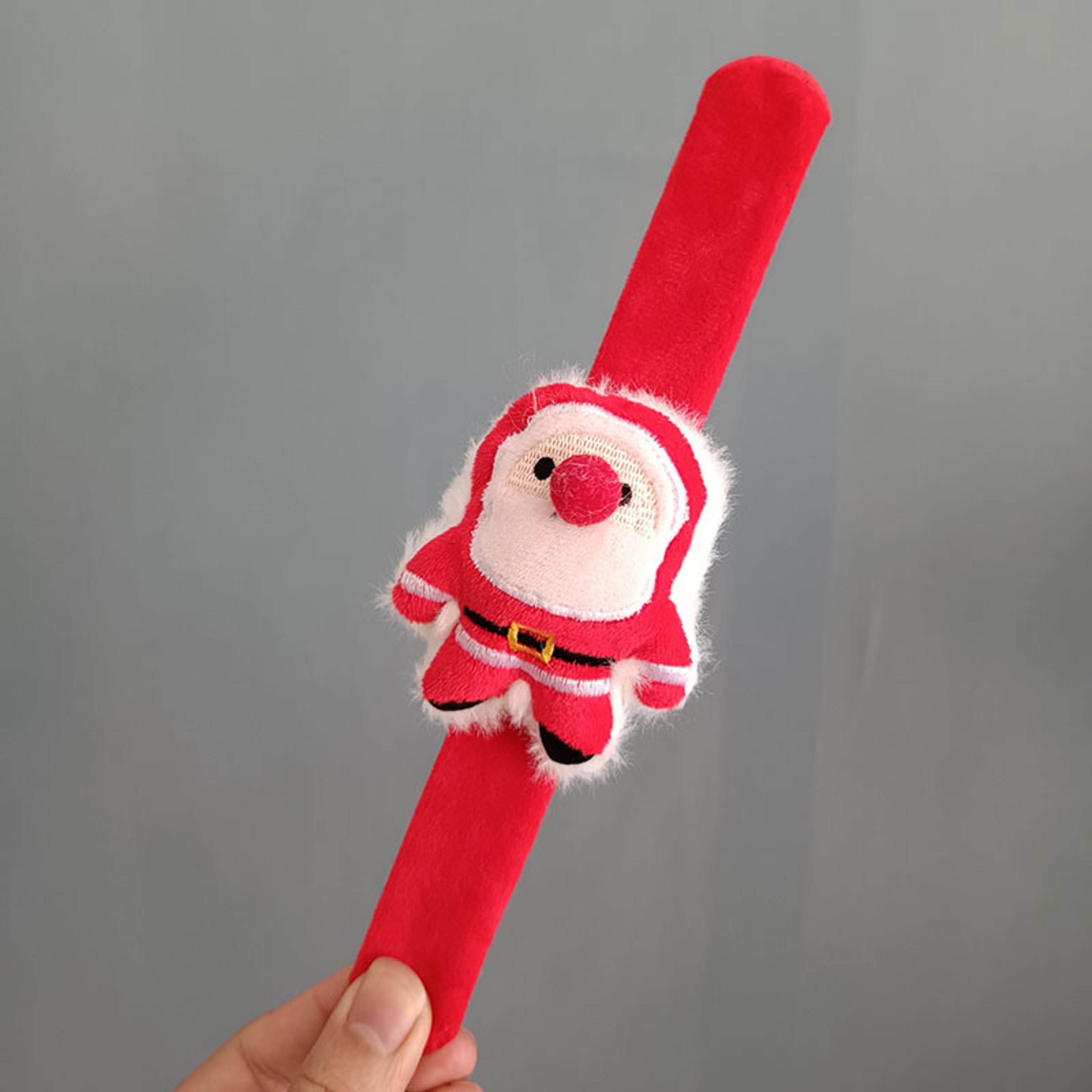 Plush Elk Snowman Circle Bracelet, Christmas Clap Bracelet for Kids, New Year Decor Wrist Band – view 9