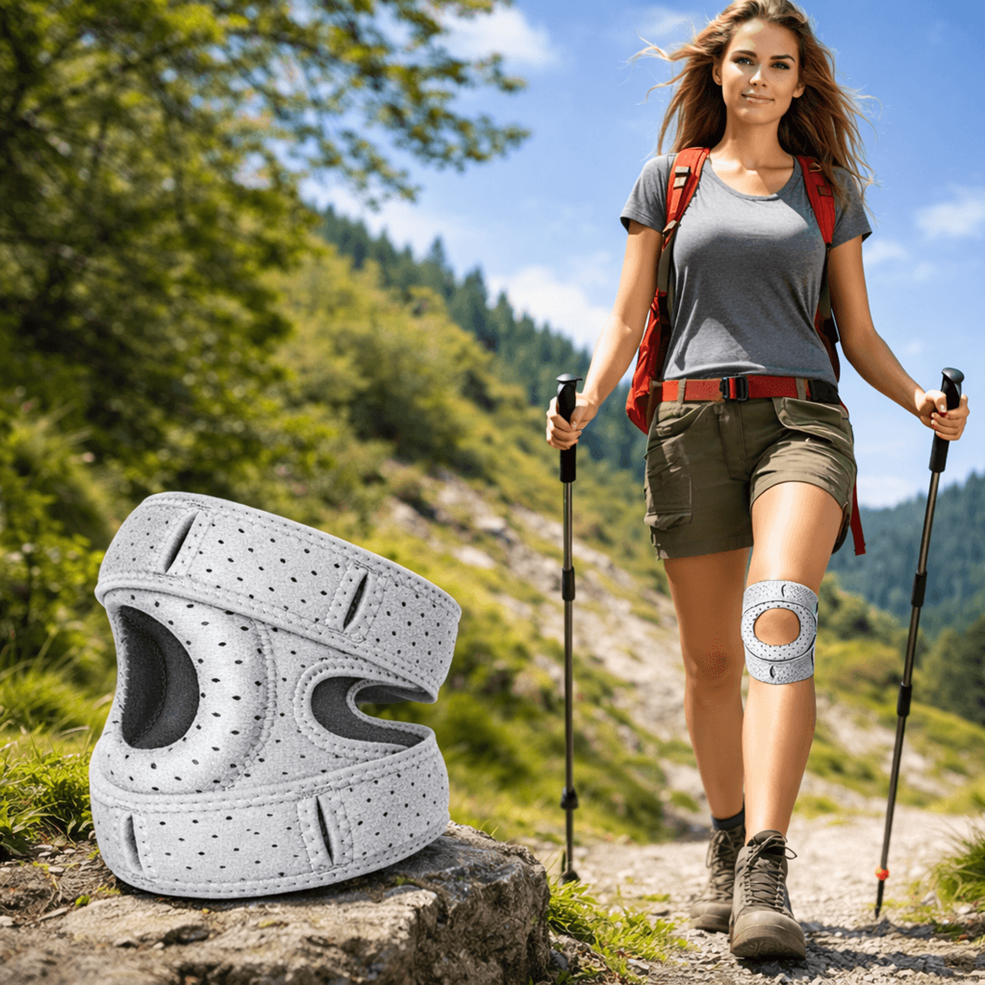Patellar Tendon Knee Brace Support Strap With Gel Pad Knee Pain Relief Arthritis Stabilizer 0