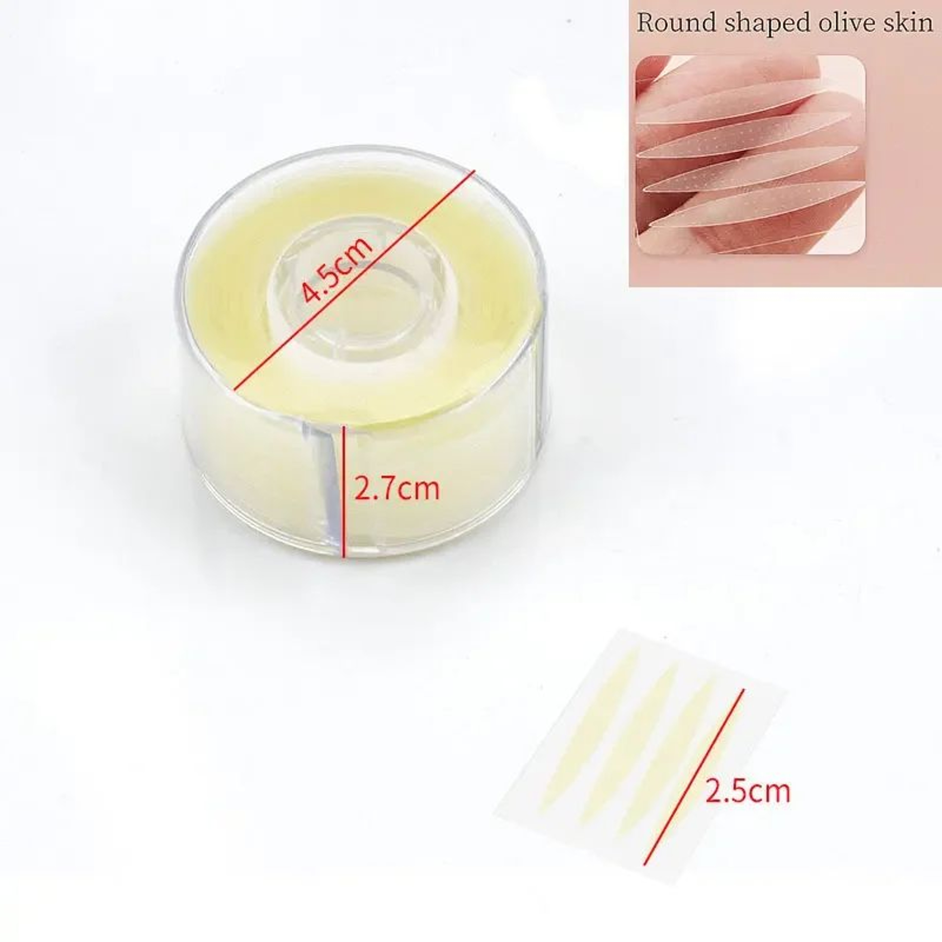 600 Pcs Double Fold Eyelid Tape Sticker Invisible Lace Eyelash Extension Selfadhesive Under Eye 9