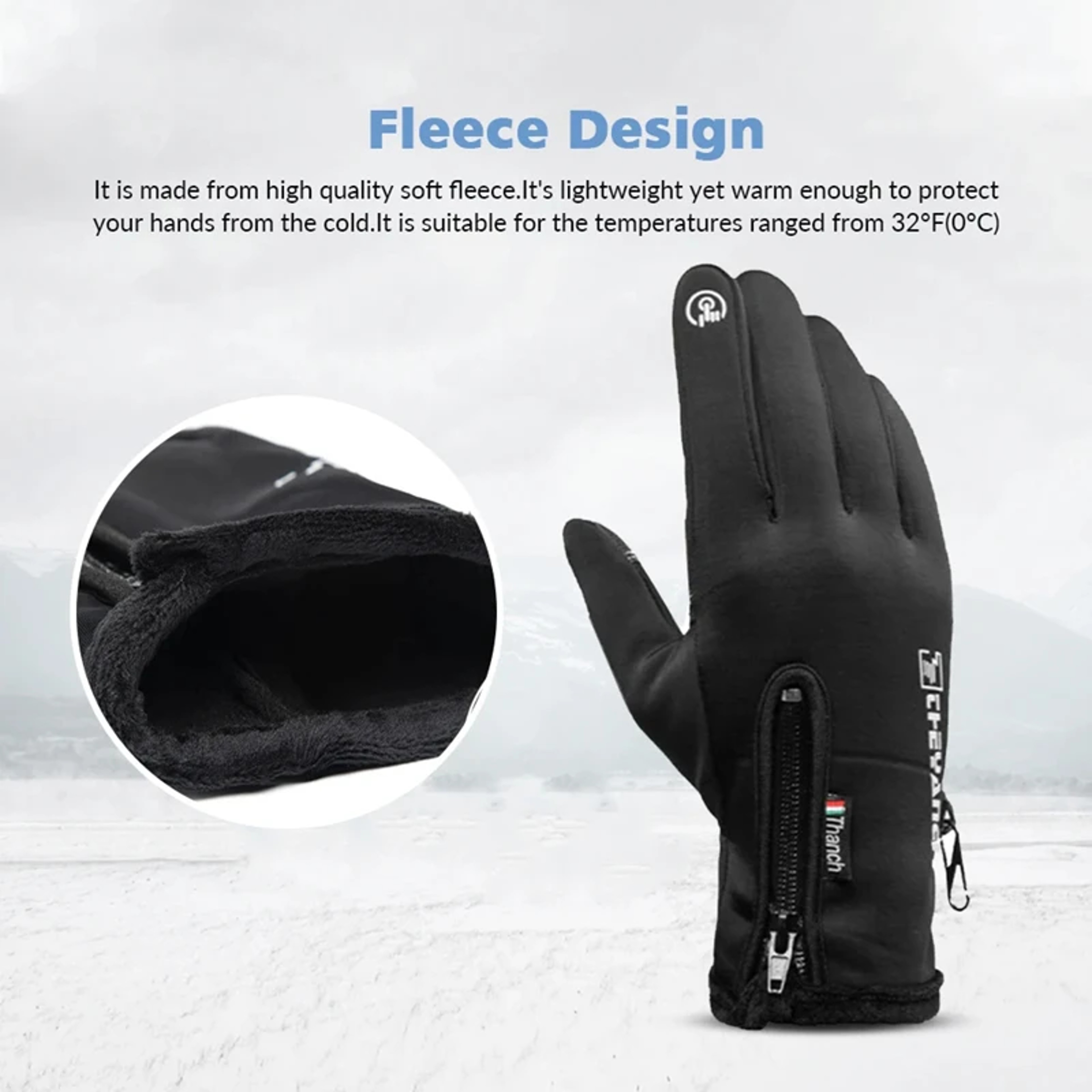 Extreme Cold Winter Gloves for Waterproof Warmth and Touchscreen Control – view 6