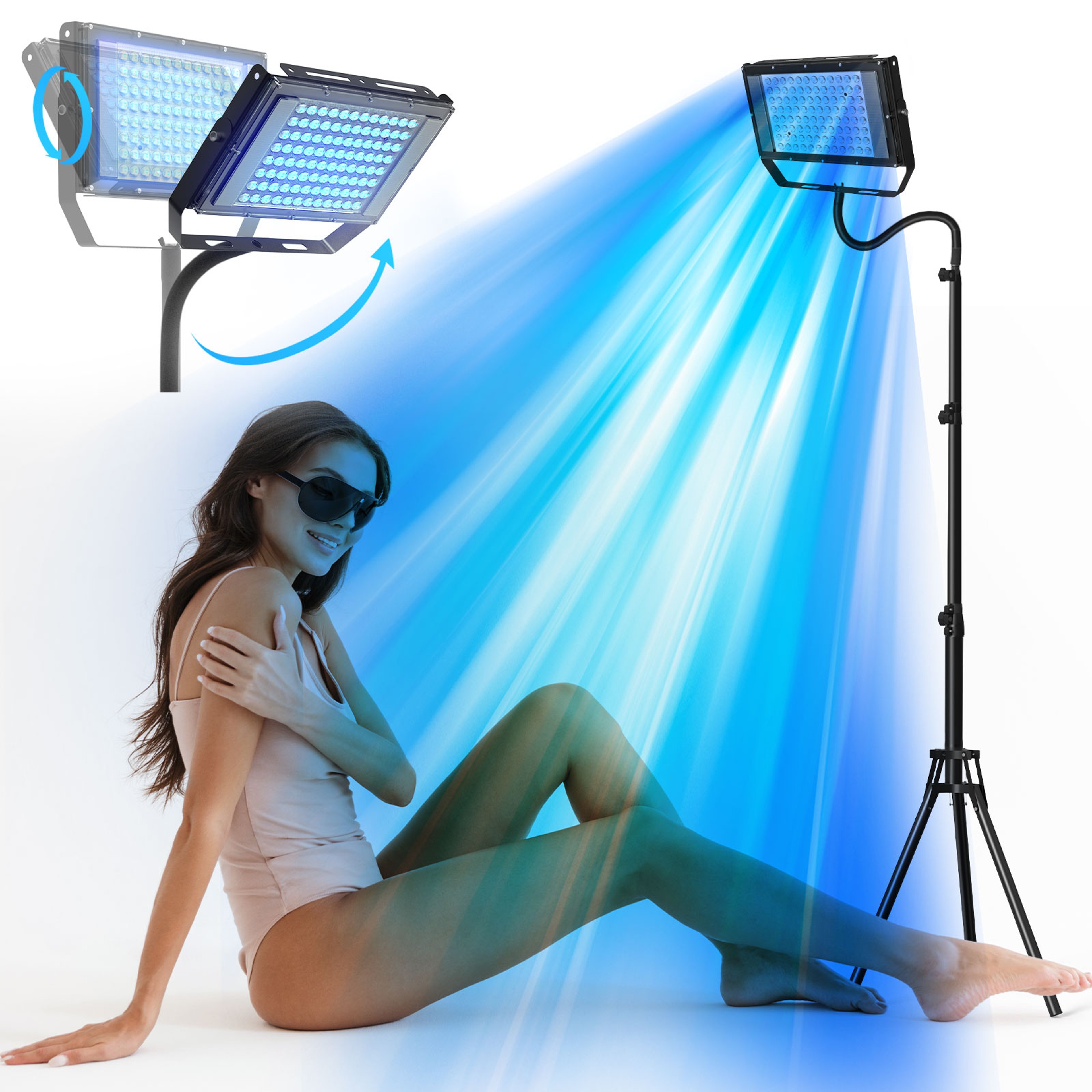Ultraviolet Tanning Lamp with Adjustable Tripod – Safe & Effective Skin Rejuvenation at Home – view 1