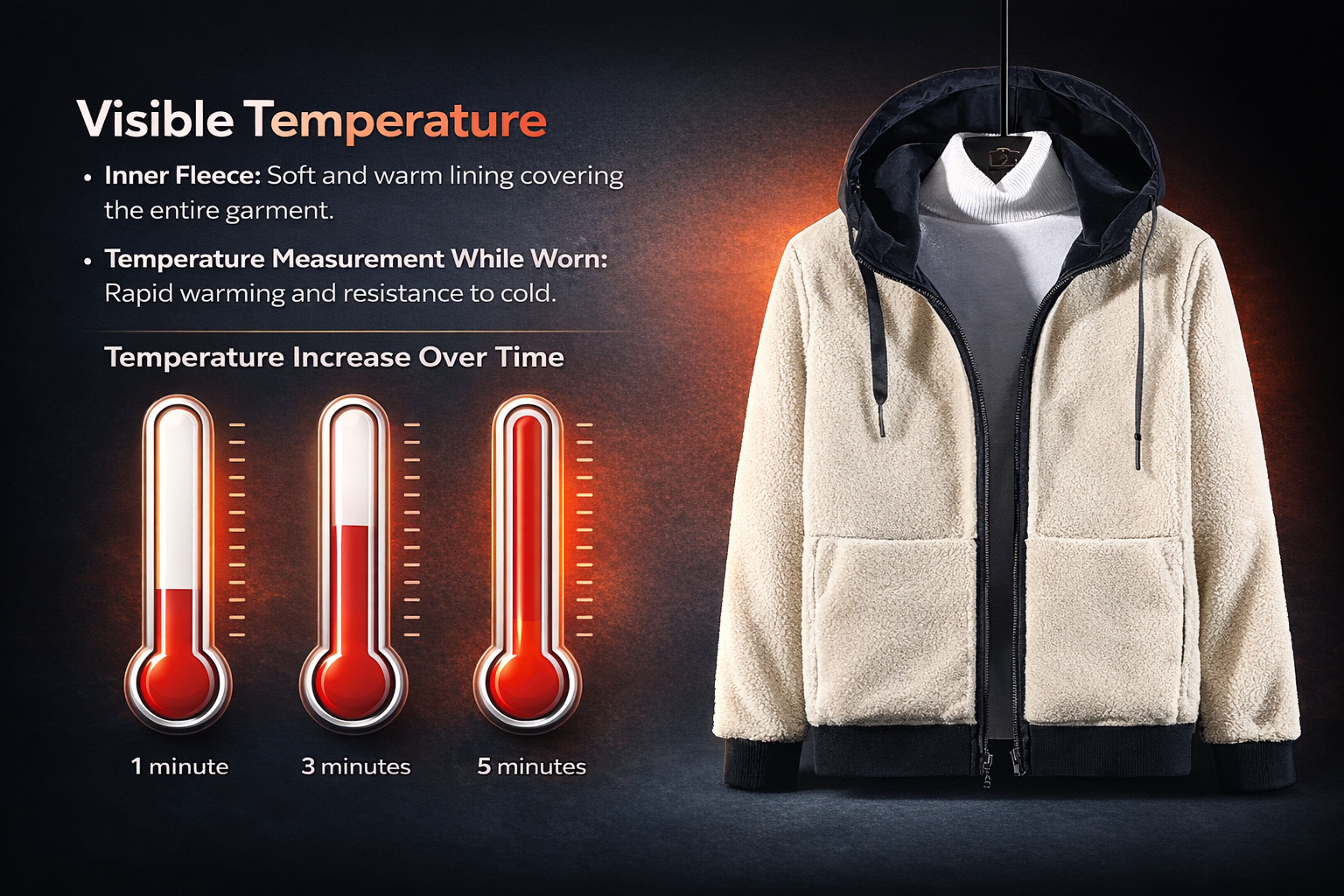 Warm Cashmere Tracksuit for Men, Cozy Hooded Winter Set for Comfort & Style – view 10