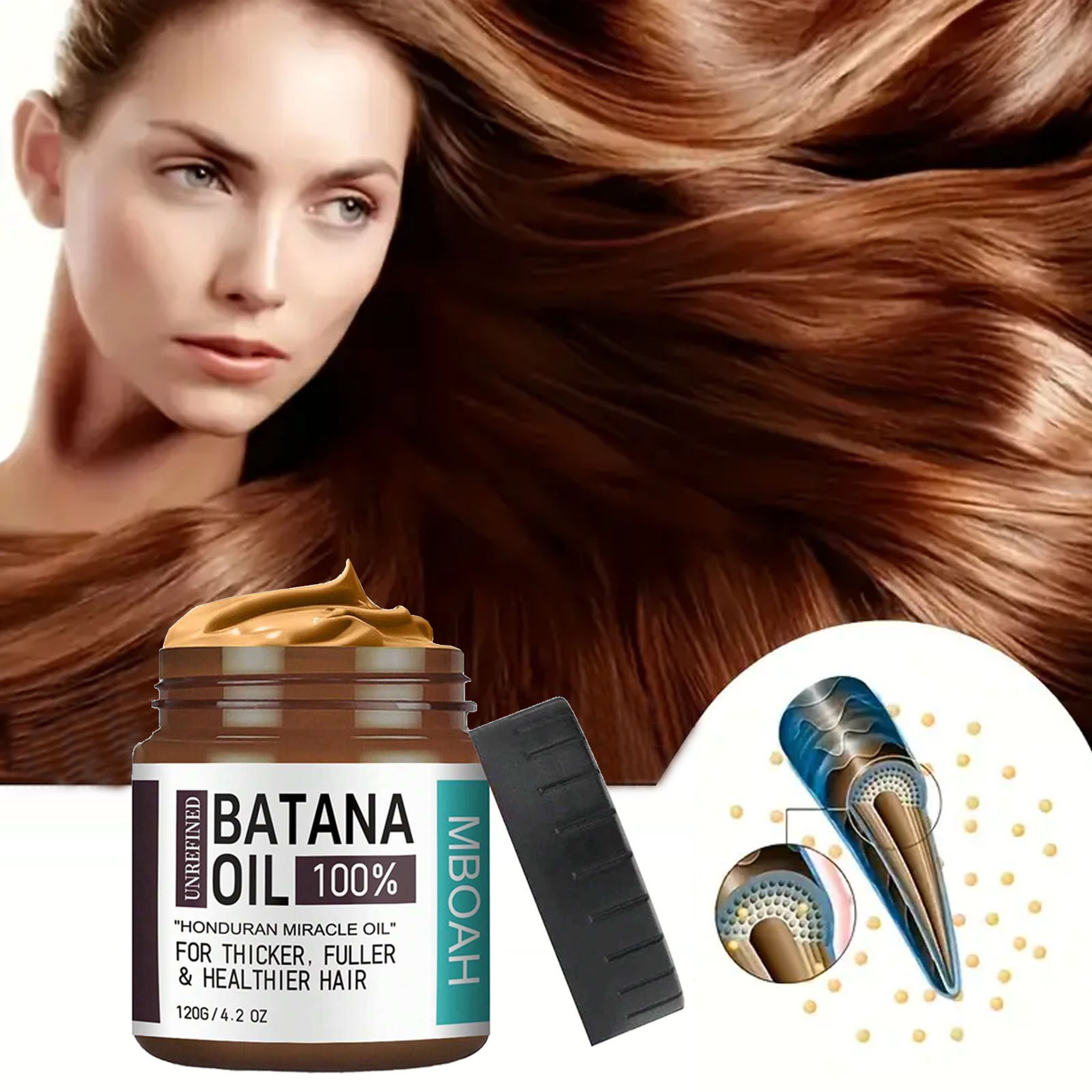 Batana Hair Oil, Natural Solution for Thicker, Fuller Hair – view 5