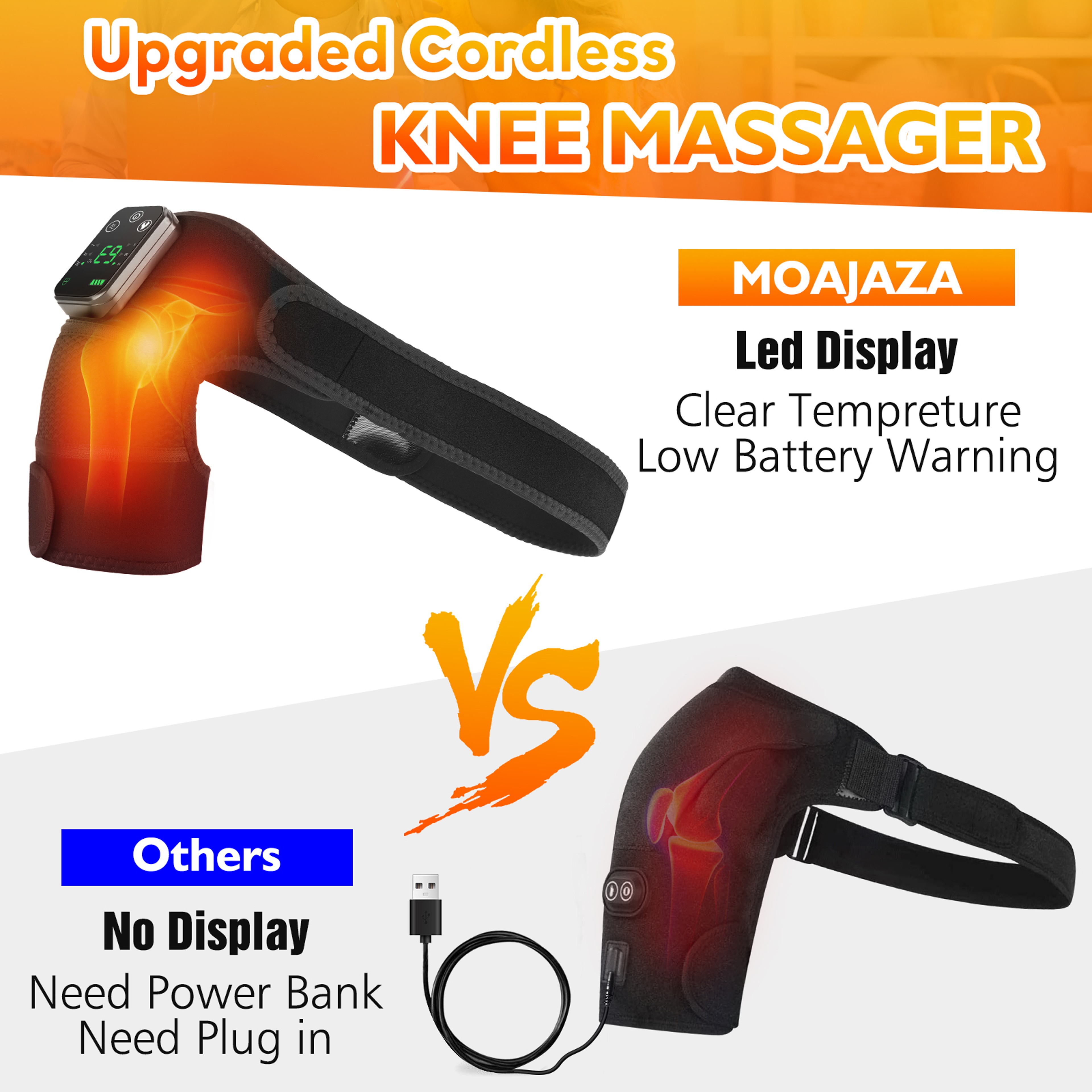 Rechargeable Heated Shoulder Brace Massager for Pain Relief, Muscle Recovery & Daily Support – view 2