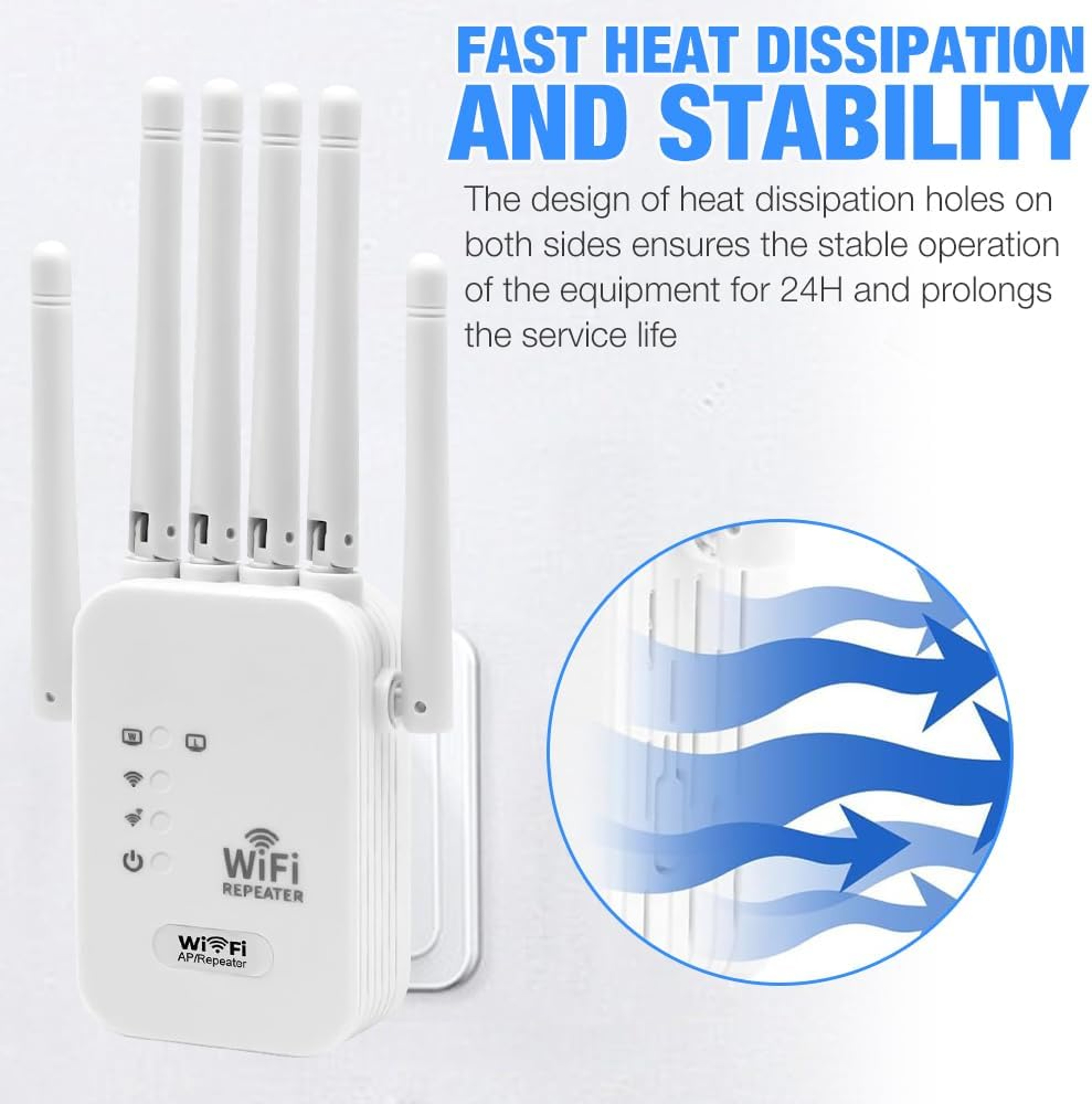 Dual Band WiFi Extender Boost Signal Coverage and Reduce Dead Zones at Home – view 9