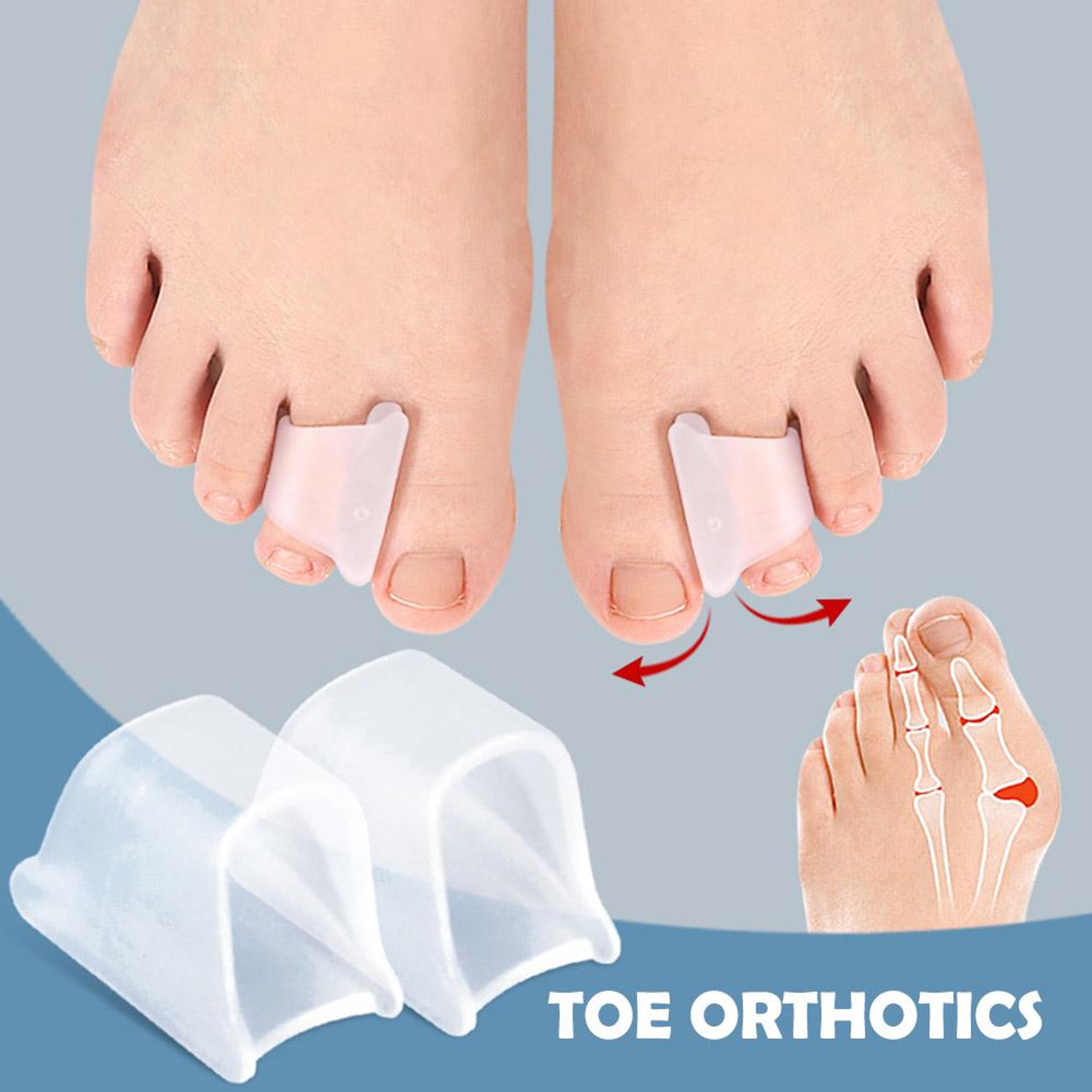 Hammertoe Corrector Toe Straightener for Curled, Bent & Claw Toes – view 5