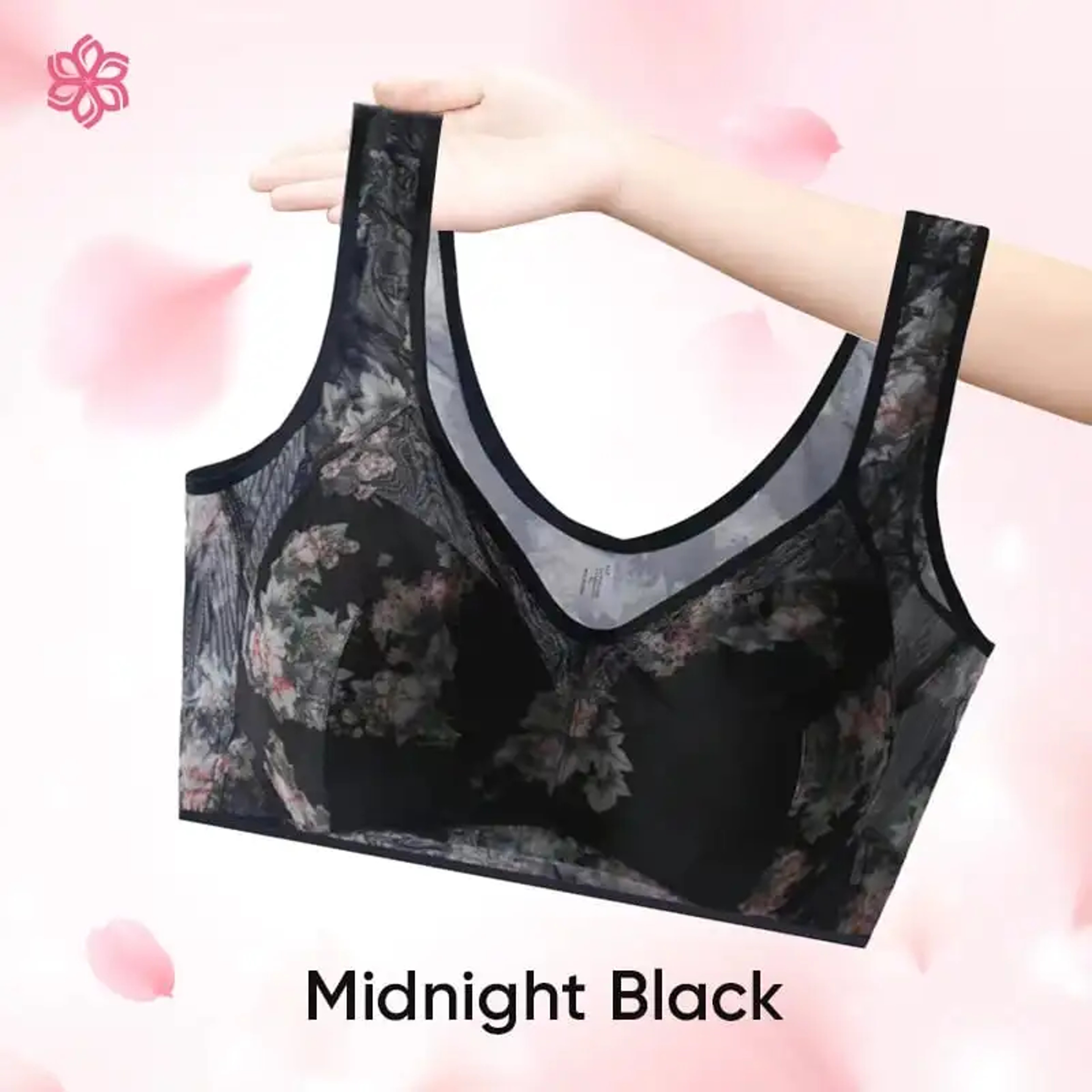 Breathable Ice Silk Comfort Bra With Lace For Women 4