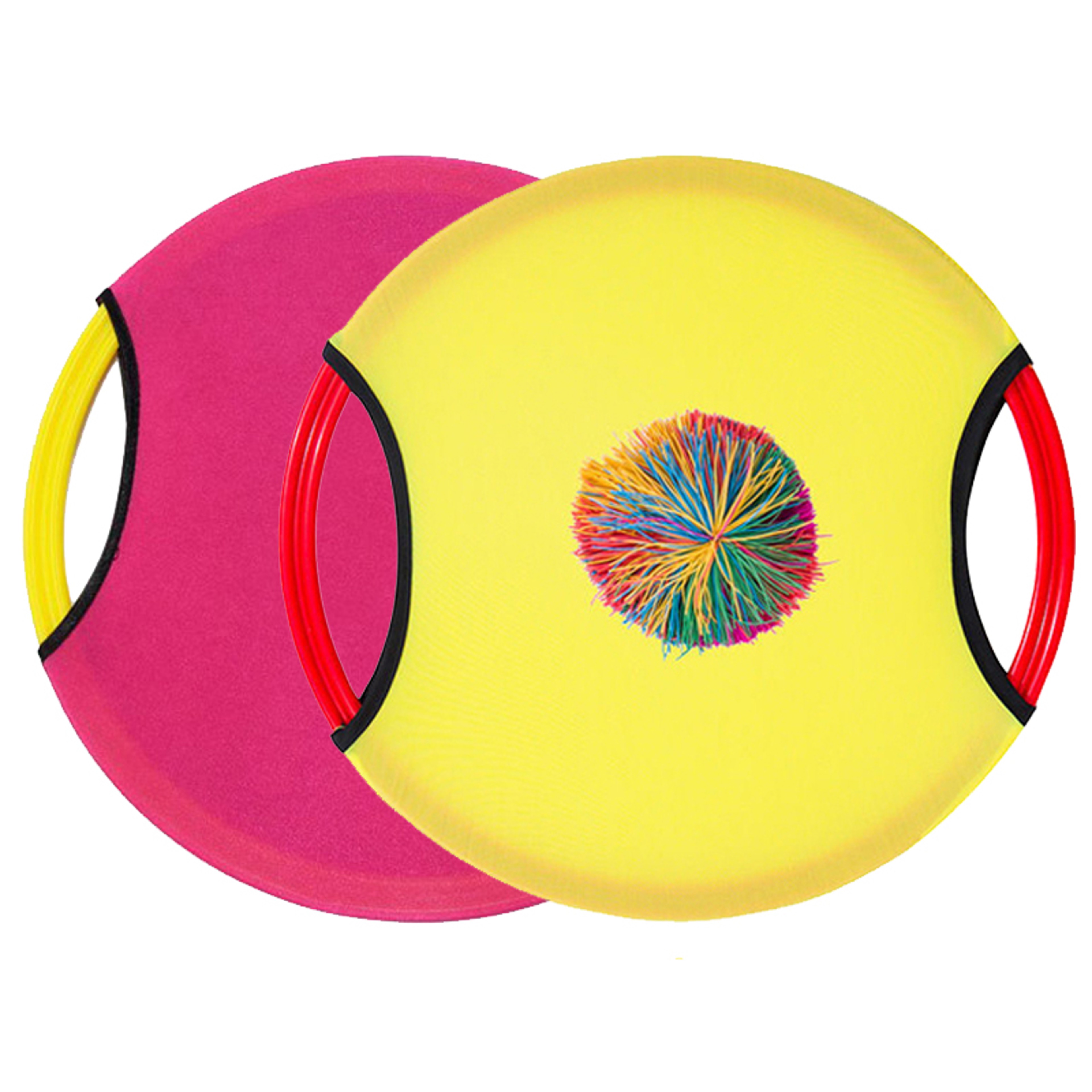 BouncePlay Paddle Ball  Flying Disc Set For Kids Outdoor Games Family Backyard Fun 8