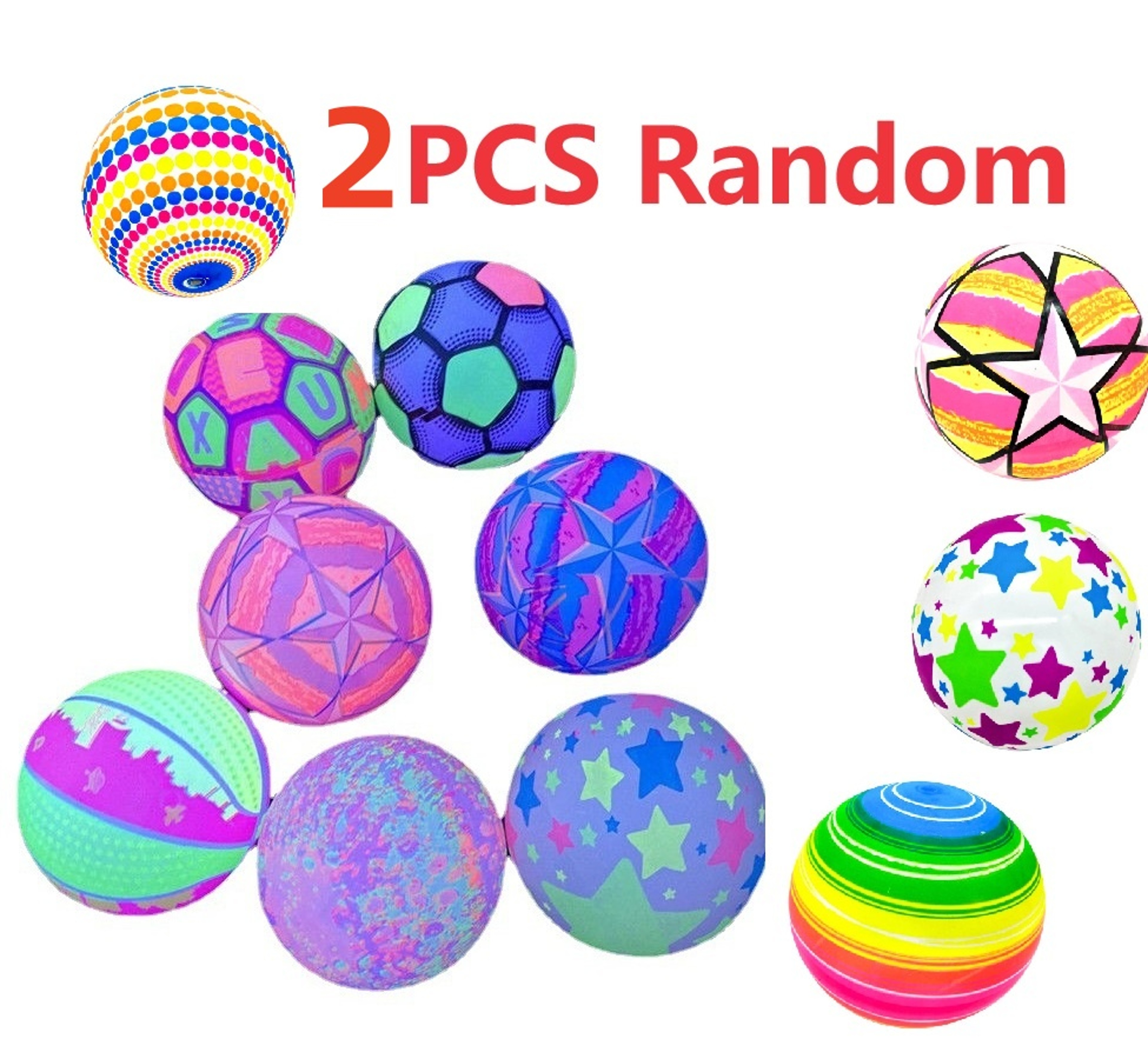 Elastic Rainbow Ball Toy For Kids Soft Bouncy Sensory Play Ball For Indoor Outdoor Fun 3