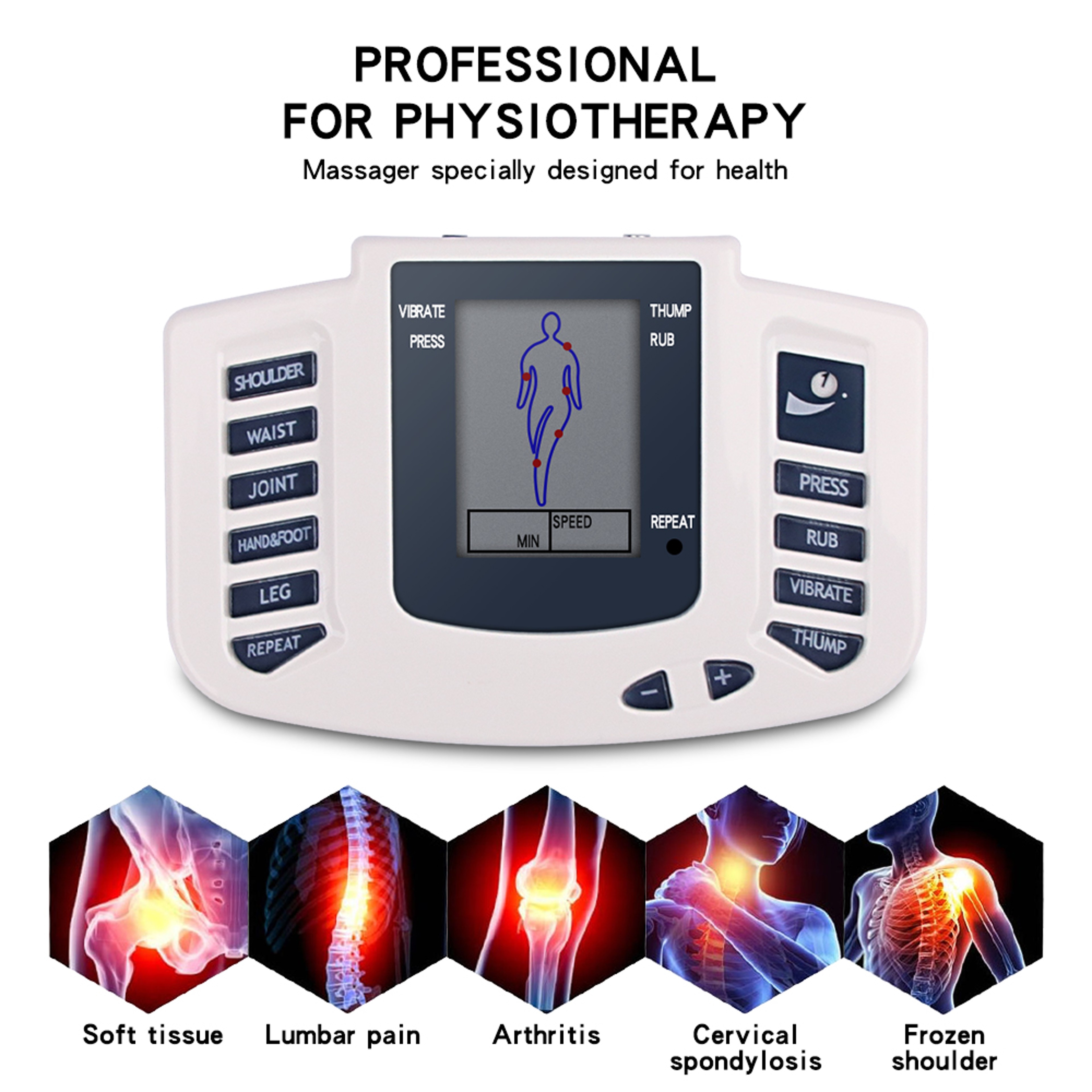 Digital TENS Muscle Electrostimulator EMS Massage Therapy Machine 1